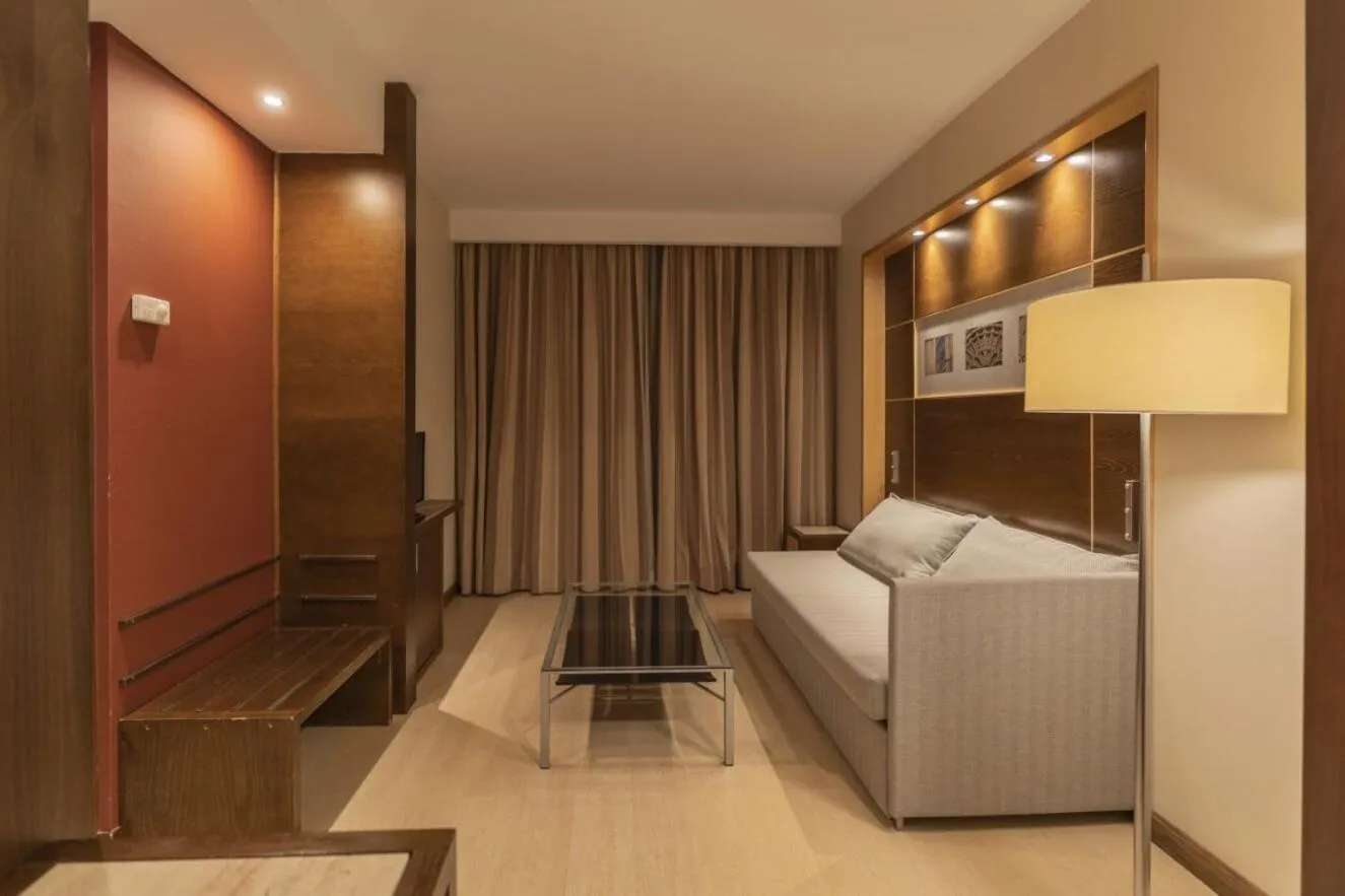 Living room, Bed in Exe León