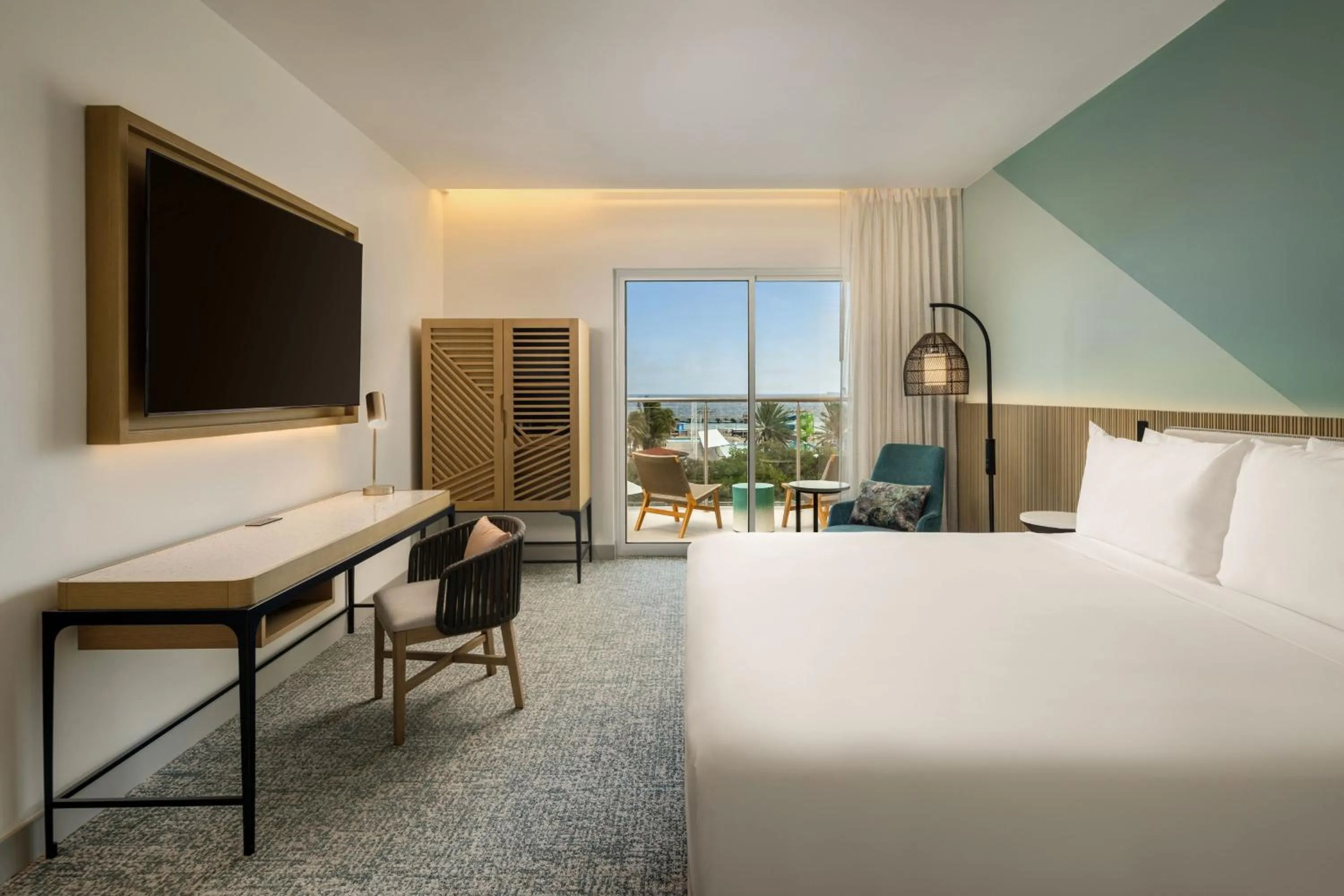 Bedroom, Bed in Courtyard by Marriott Curacao