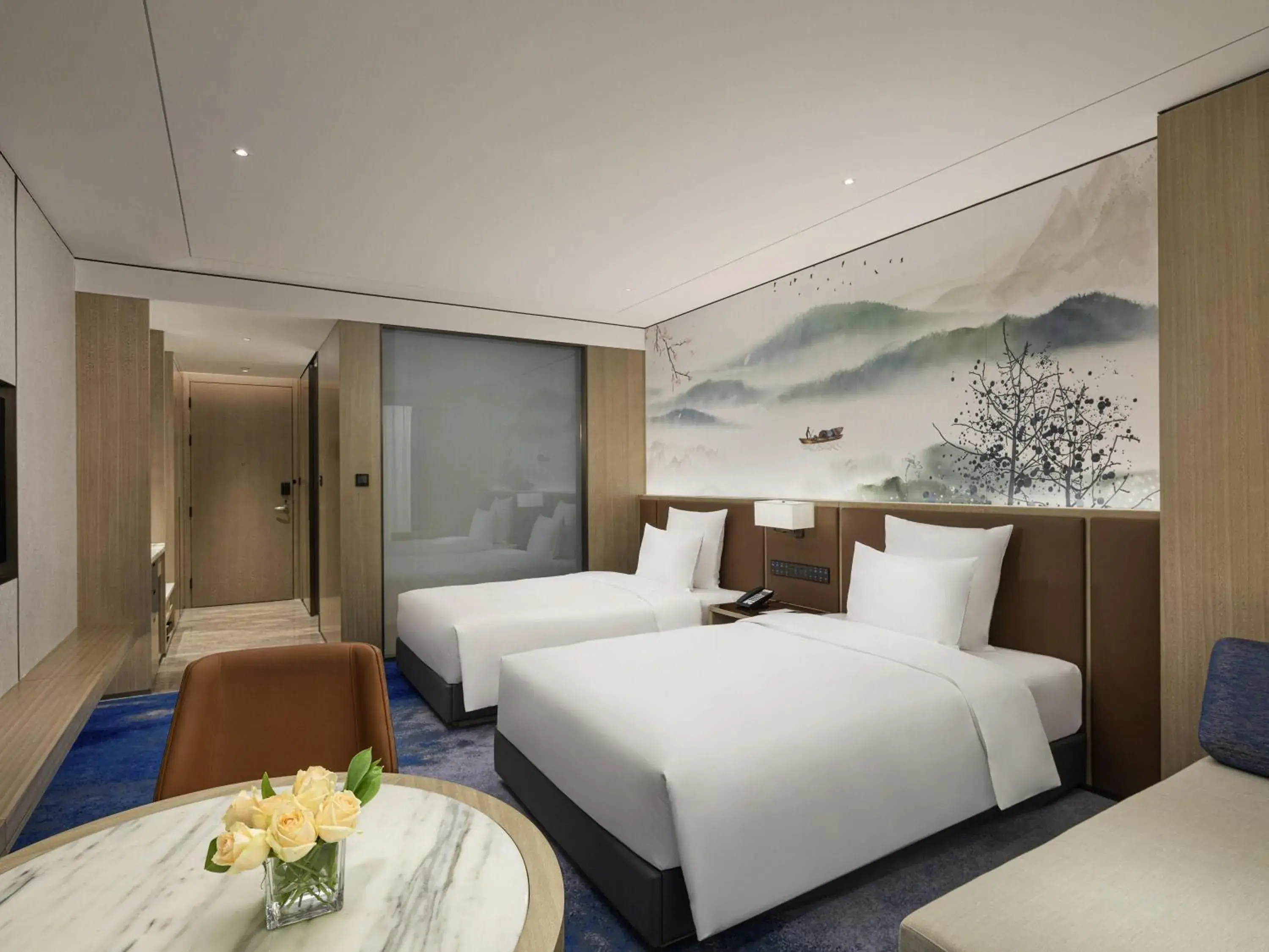 Executive Twin Room with Lounge Access in Pullman Huai'an Executive Twin Room with Lounge Access in Pullman Huai'an
