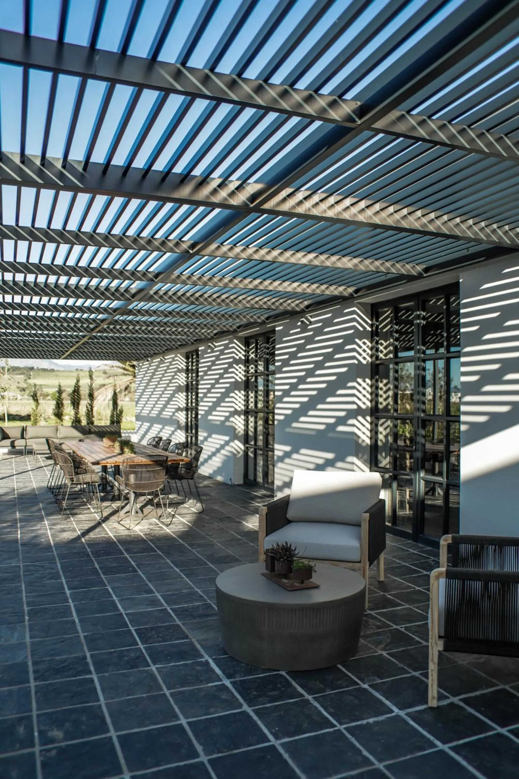 Patio in Vergenoegd Löw Boutique Hotel & Spa