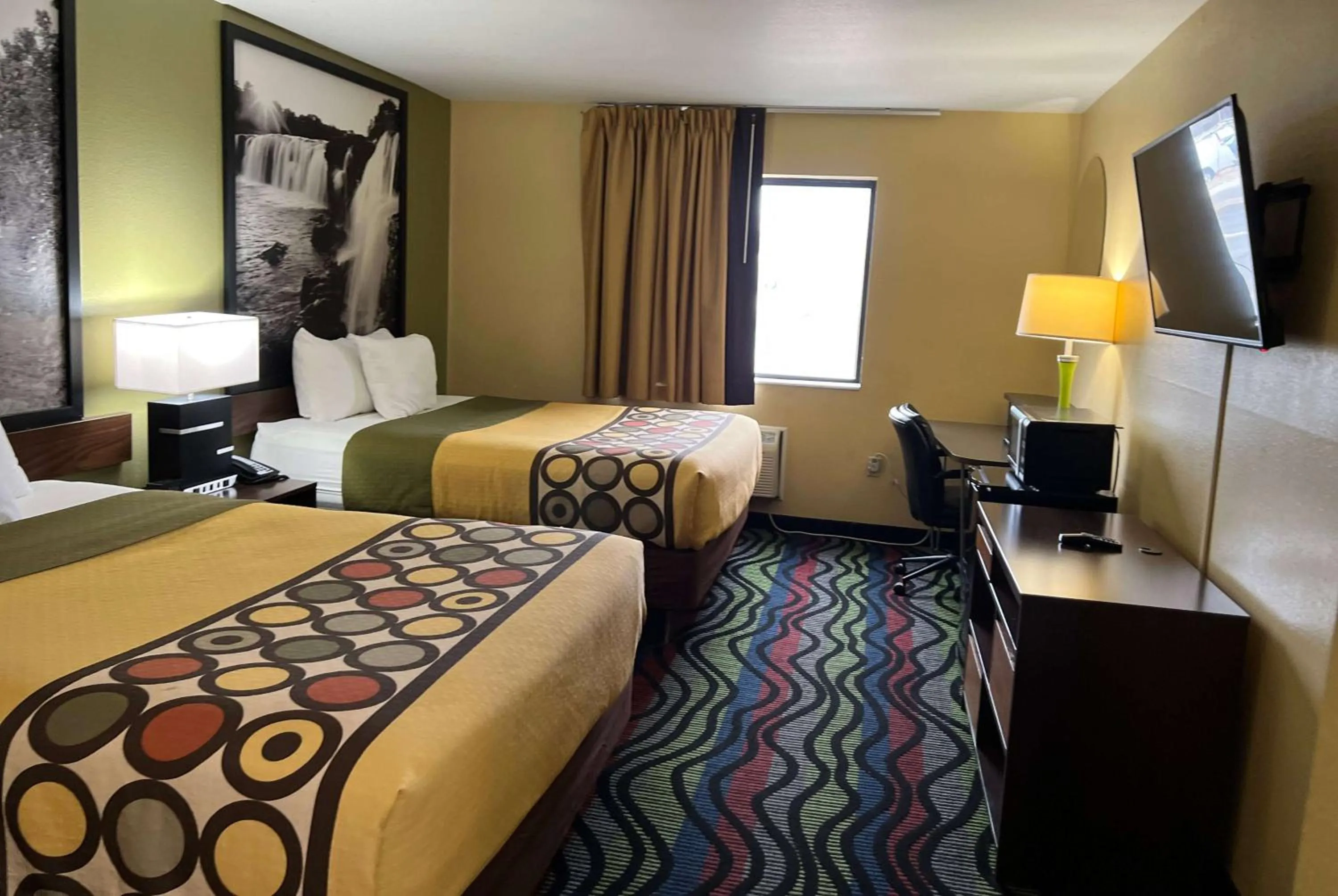 Queen Room with Two Queen Beds - Non-Smoking - Pet Friendly in Super 8 by Wyndham Farmington