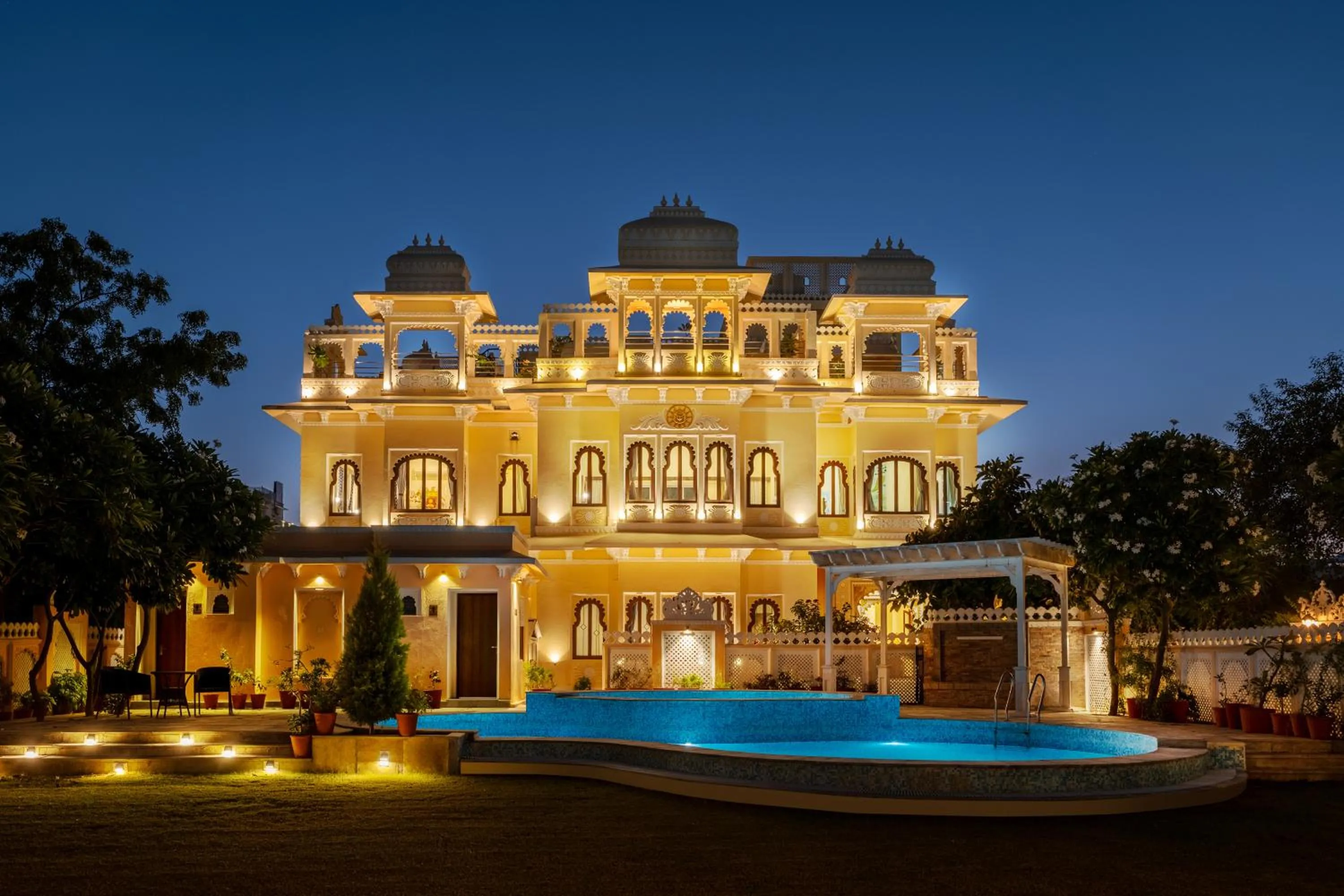 Pool view in Sterling Jaisinghgarh Udaipur