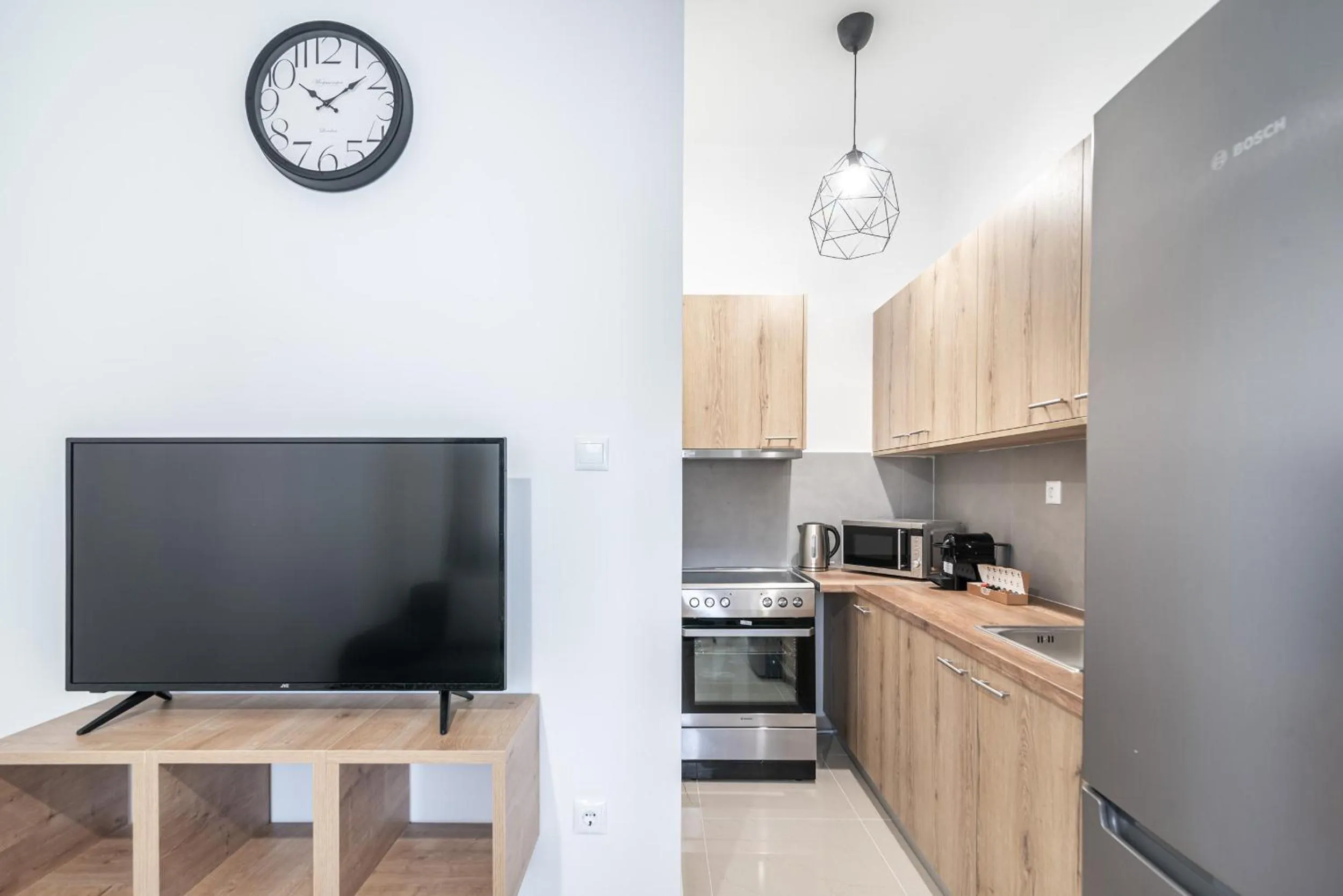 Kitchen or kitchenette in Blue Riviera villas & suites - Alimos 2