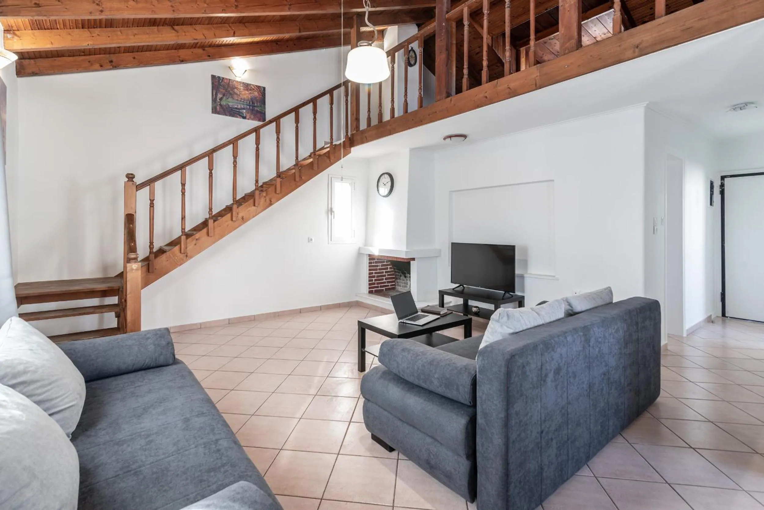 Seating area in Blue Riviera villas & suites - Alimos 2