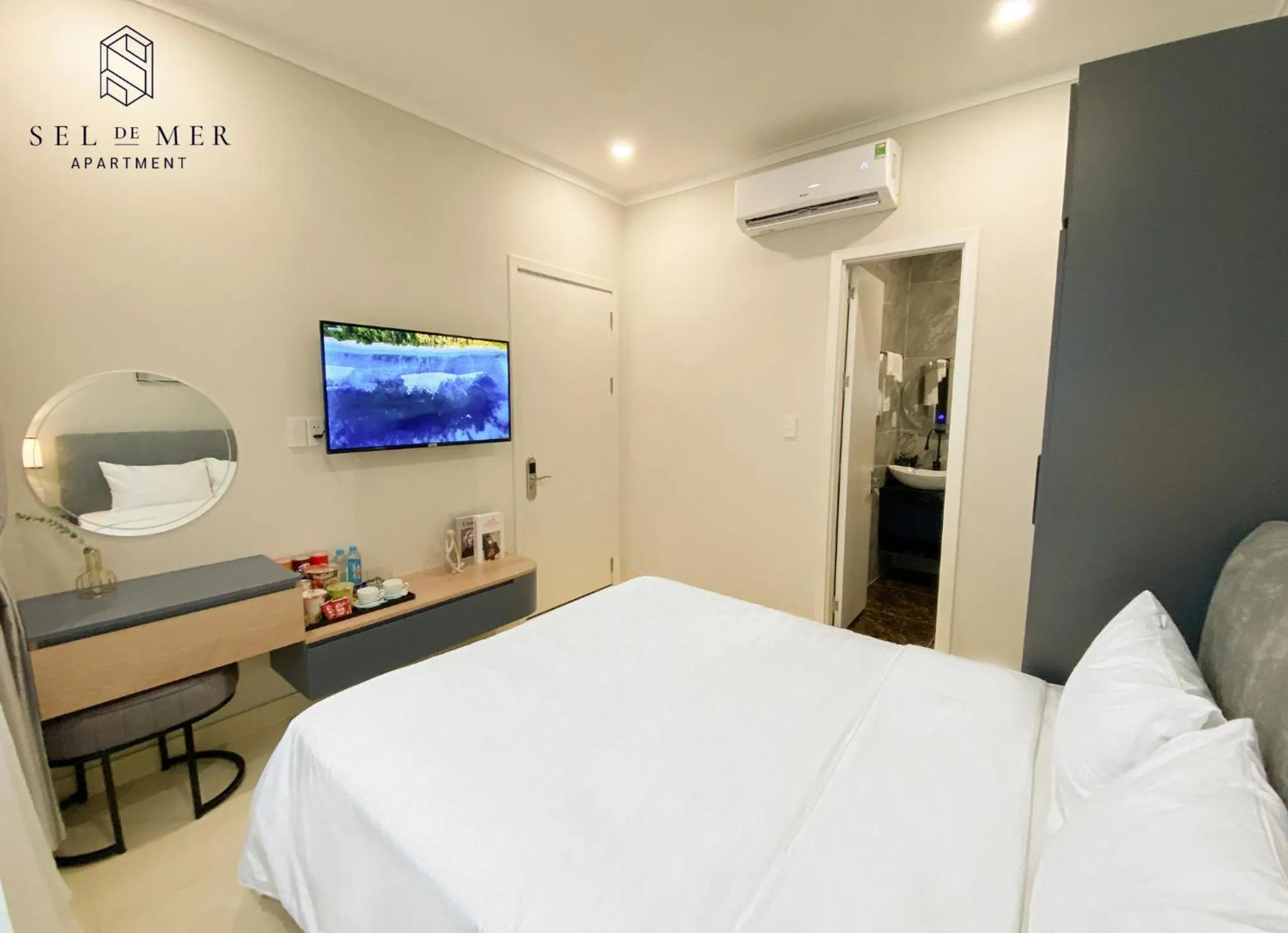 Bed in Sel de Mer Apartment Grand World Phu Quoc