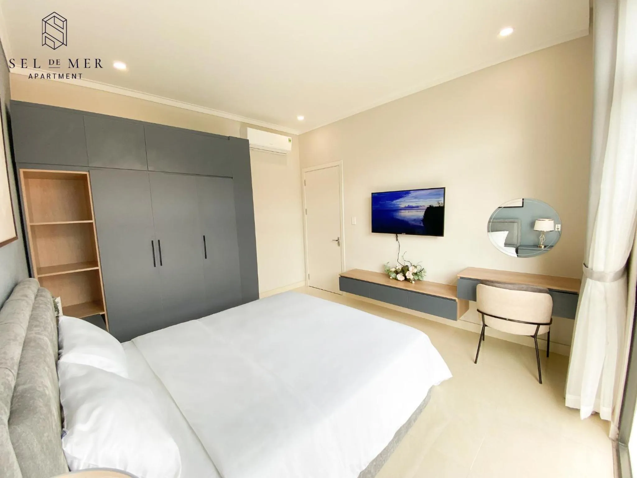 Bed in Sel de Mer Apartment Grand World Phu Quoc