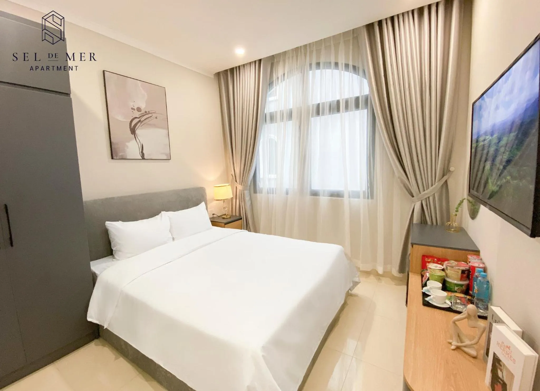 Bed in Sel de Mer Apartment Grand World Phu Quoc