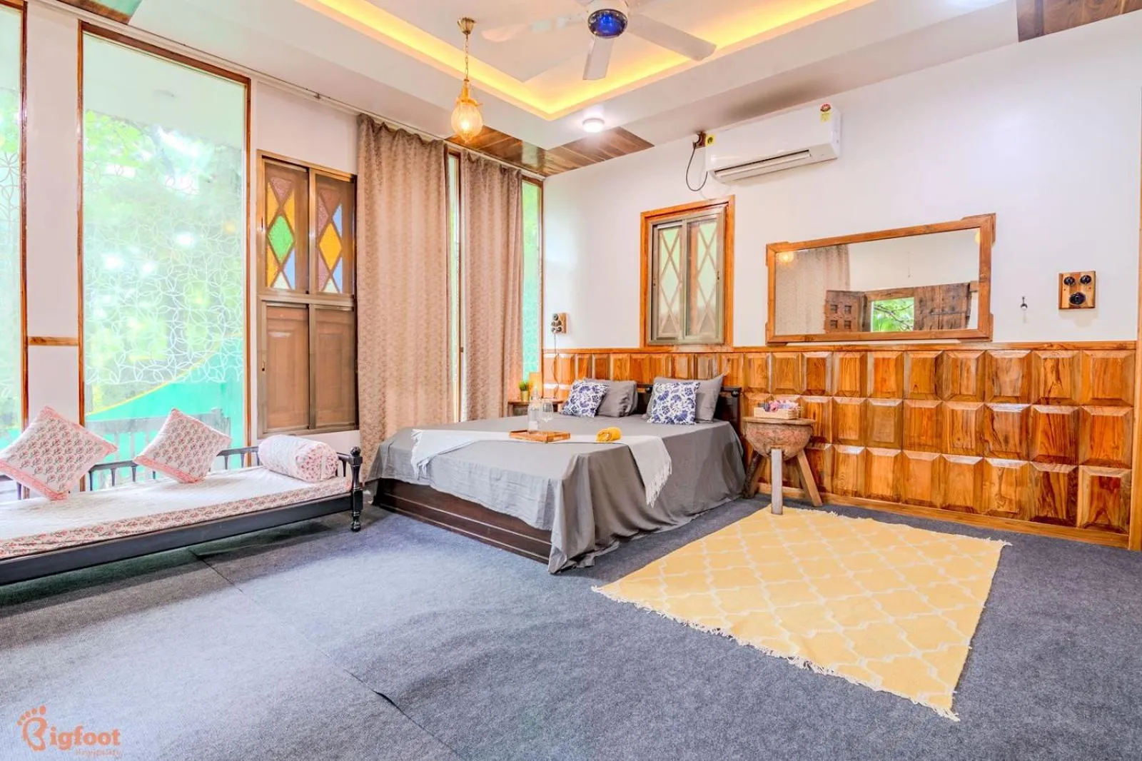 Bed in Ekayana Resorts and Agri Tourism, Mulshi