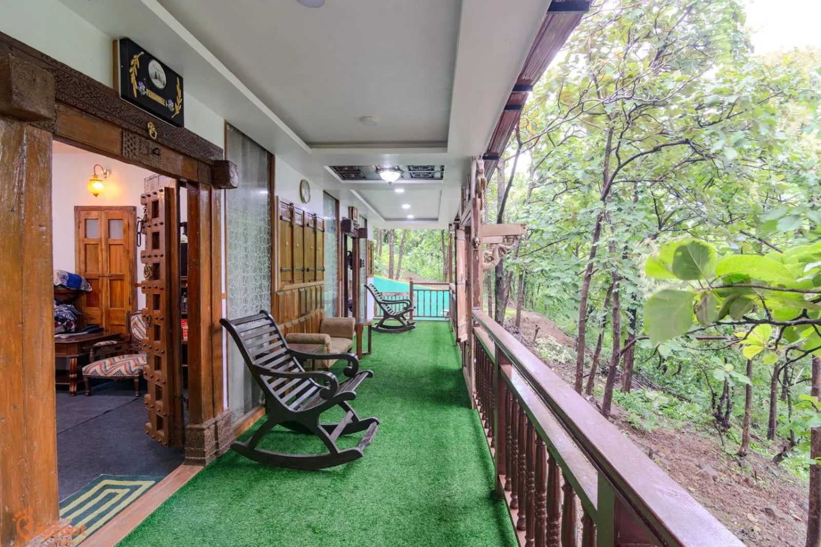 Balcony/Terrace in Ekayana Resorts and Agri Tourism, Mulshi