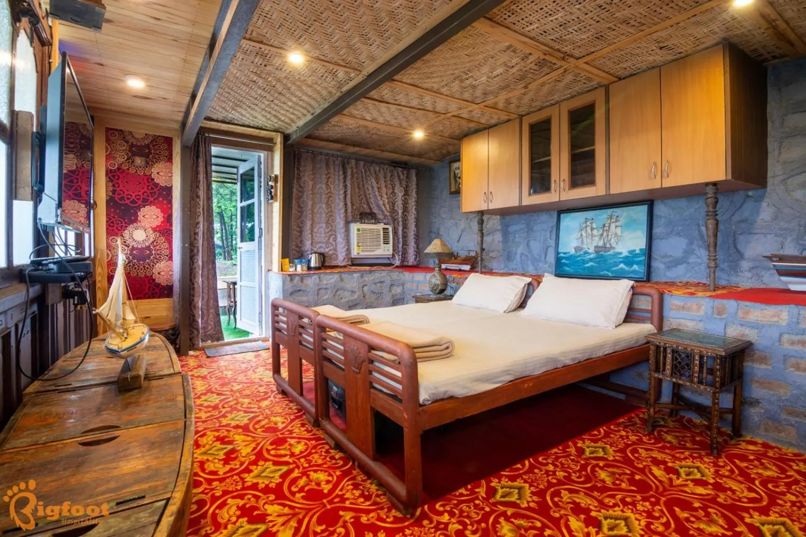 Bedroom, Bed in Ekayana Resorts and Agri Tourism, Mulshi