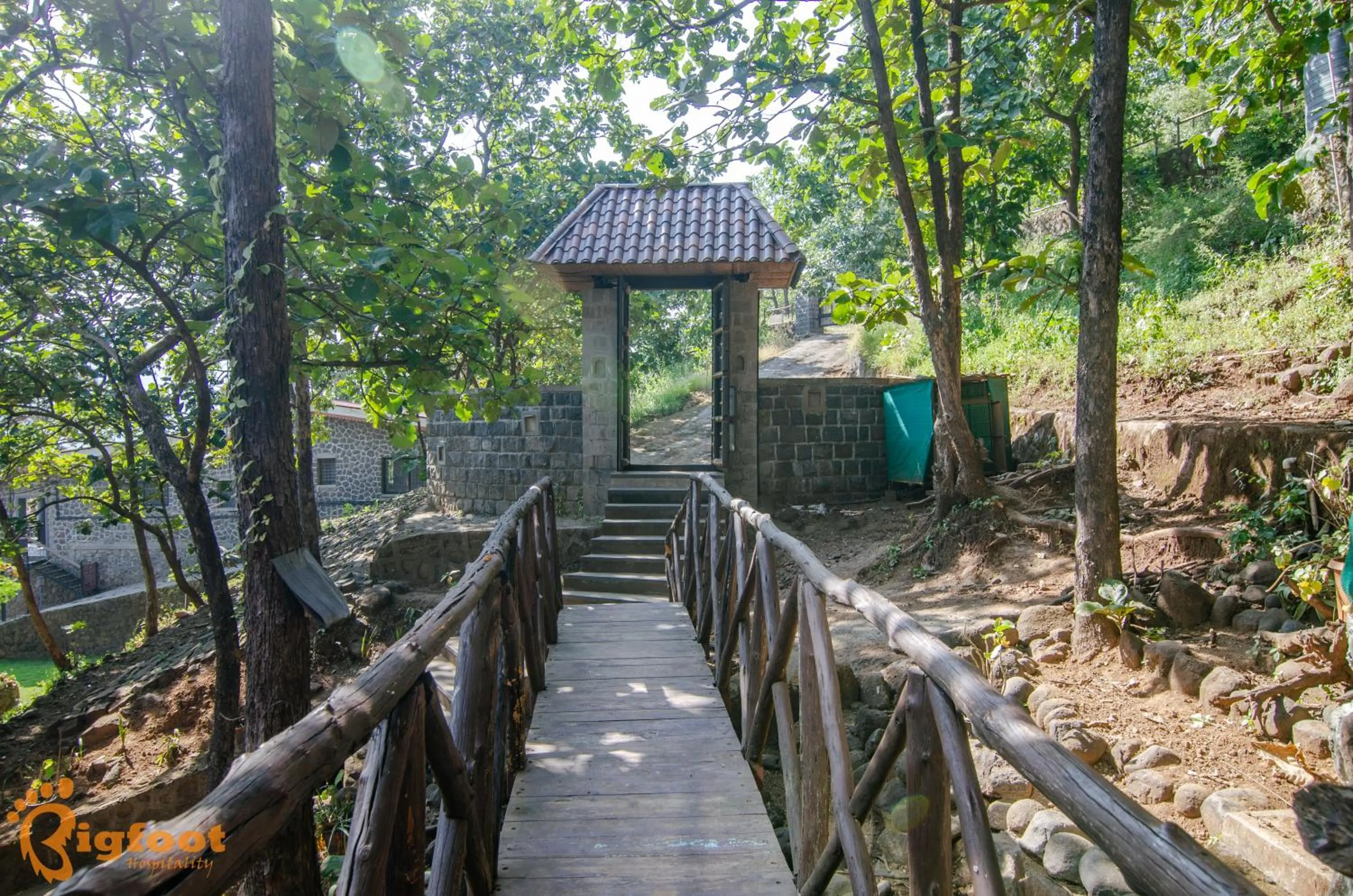 Garden view in Ekayana Resorts and Agri Tourism, Mulshi