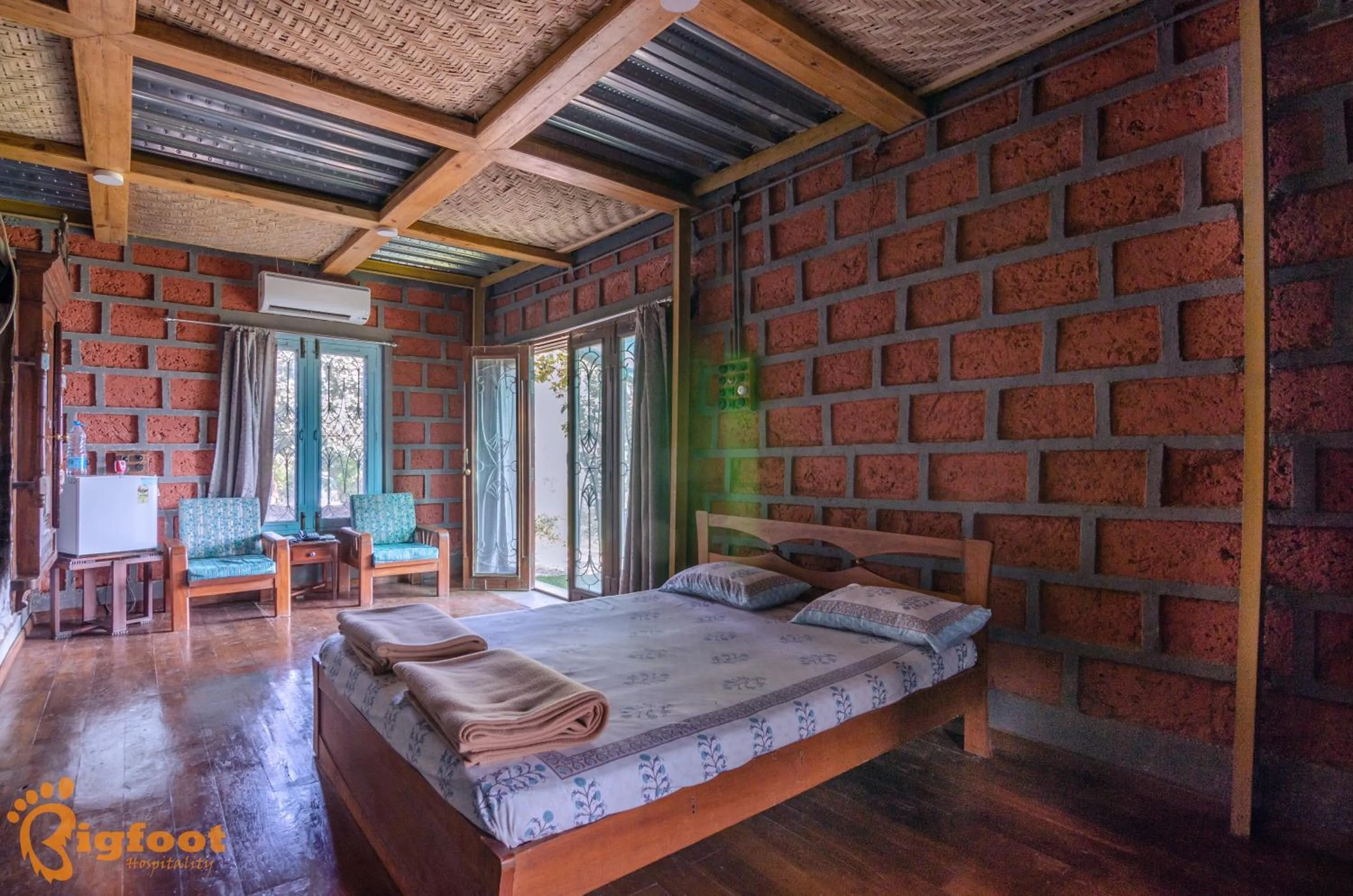 Bedroom, Bed in Ekayana Resorts and Agri Tourism, Mulshi