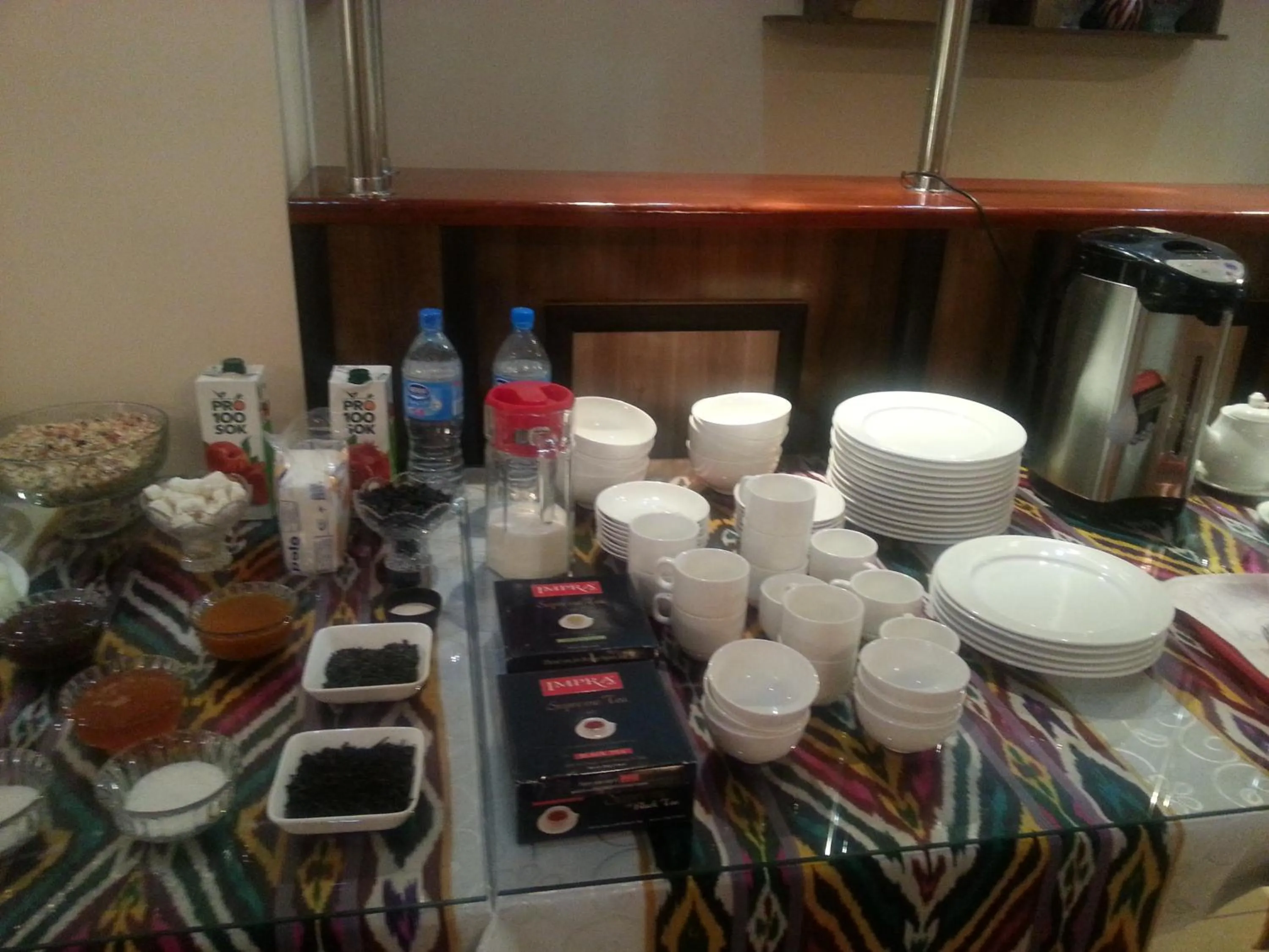 Food and drinks in Samarkand Dream Hotel