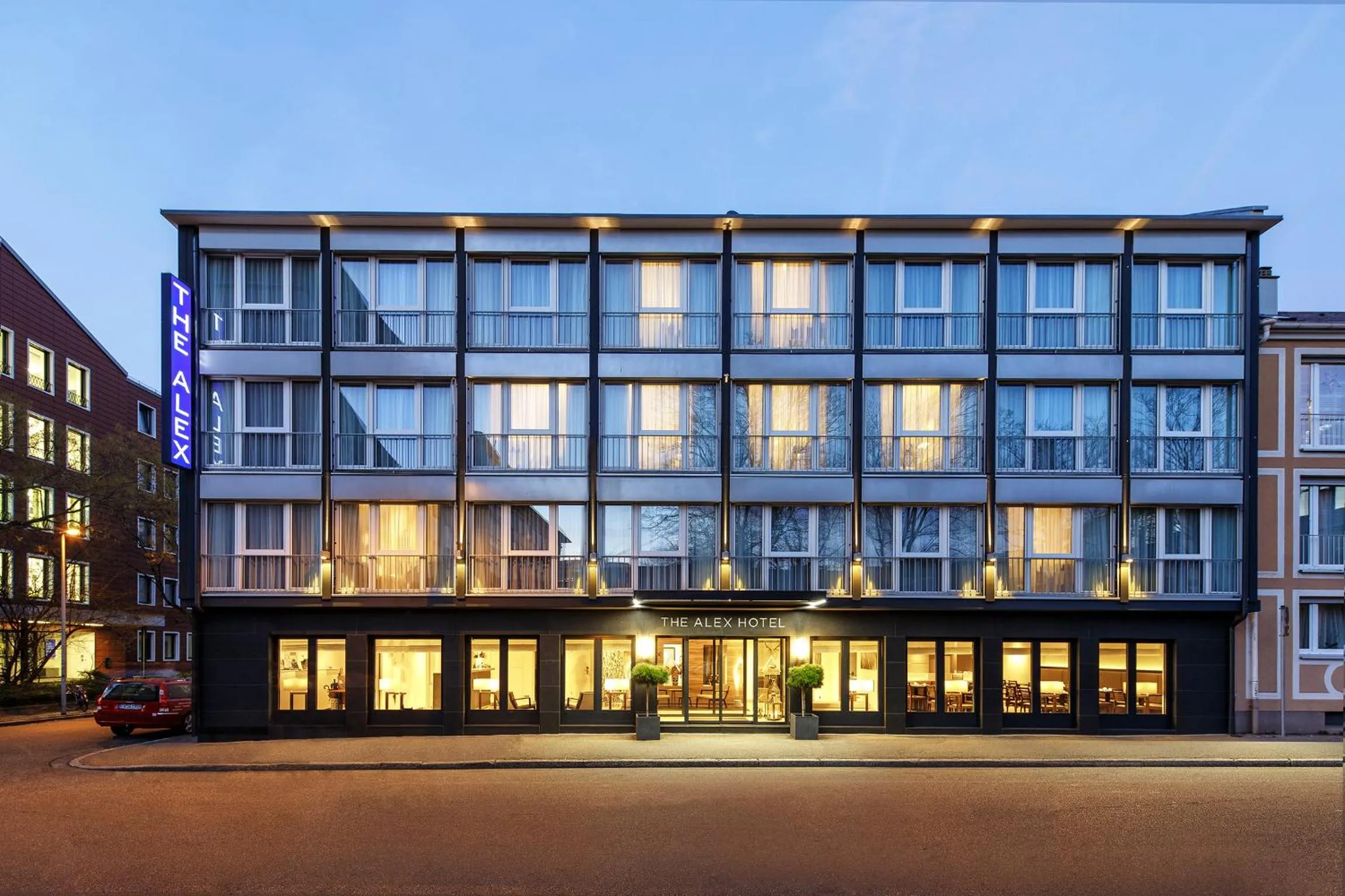 Facade/entrance in The Alex Hotel