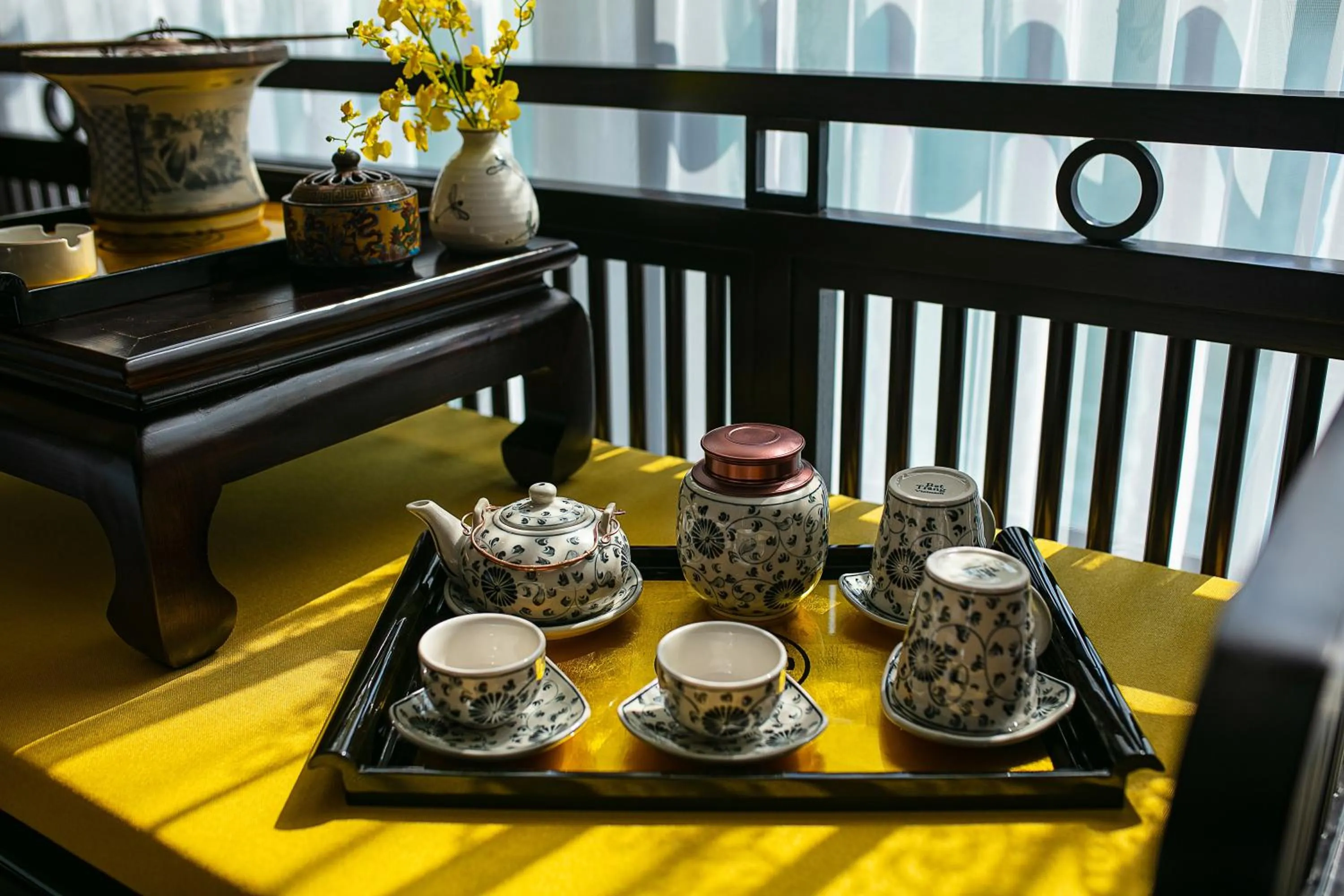 Coffee/tea facilities in Nostalgia Halong Cruise