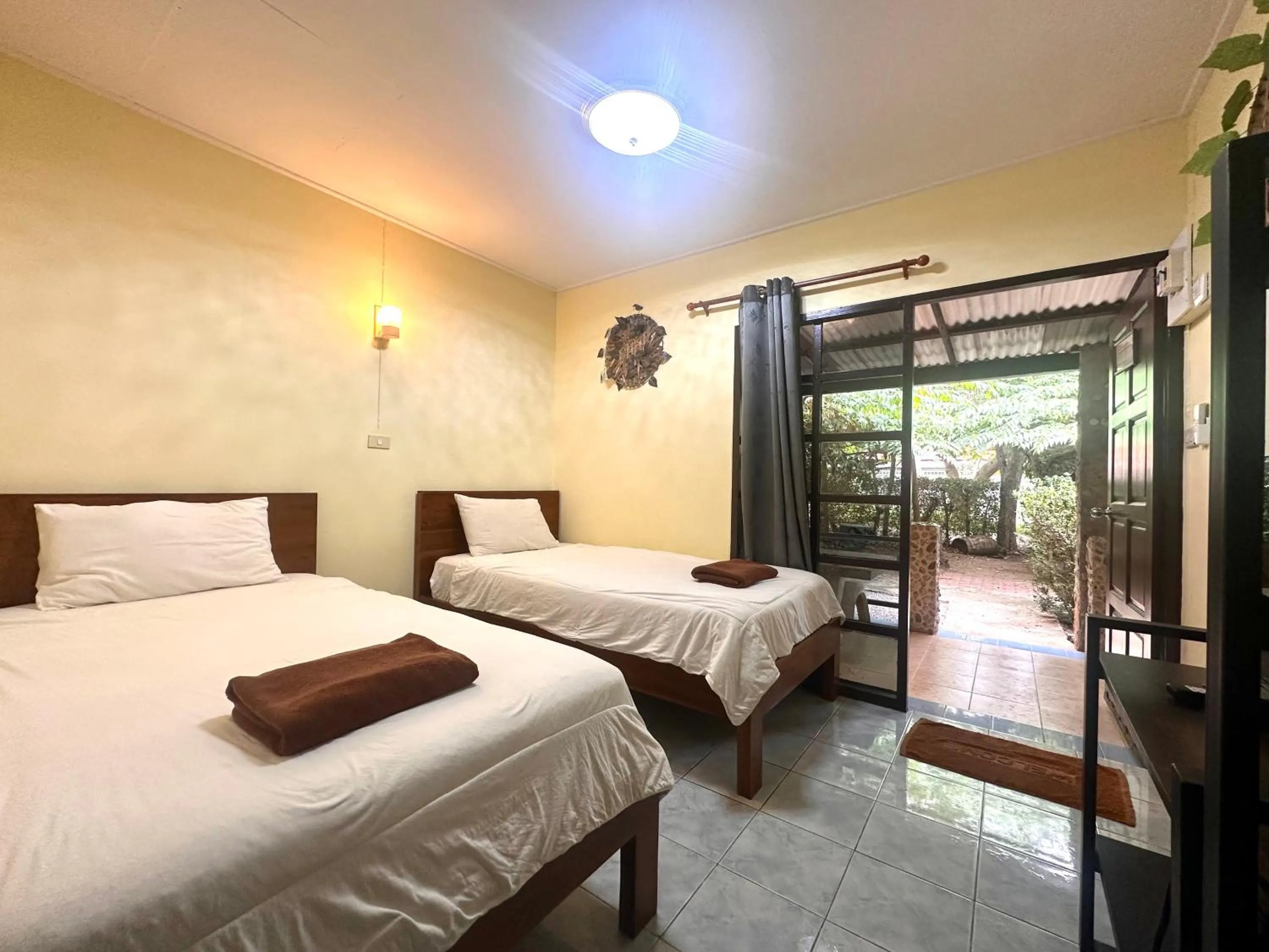 Bed in Blue Beach Resort