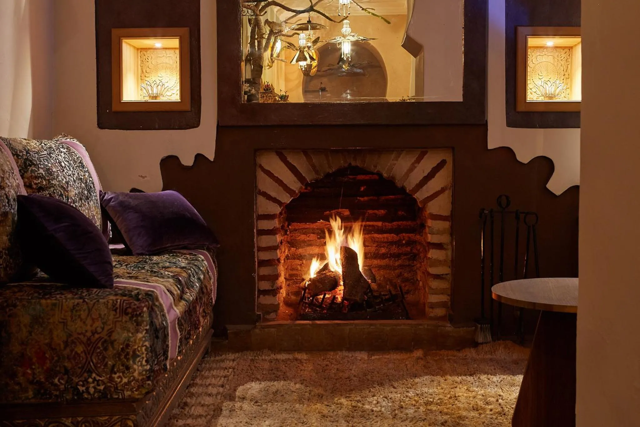 fireplace in Riad Al Ibtikar