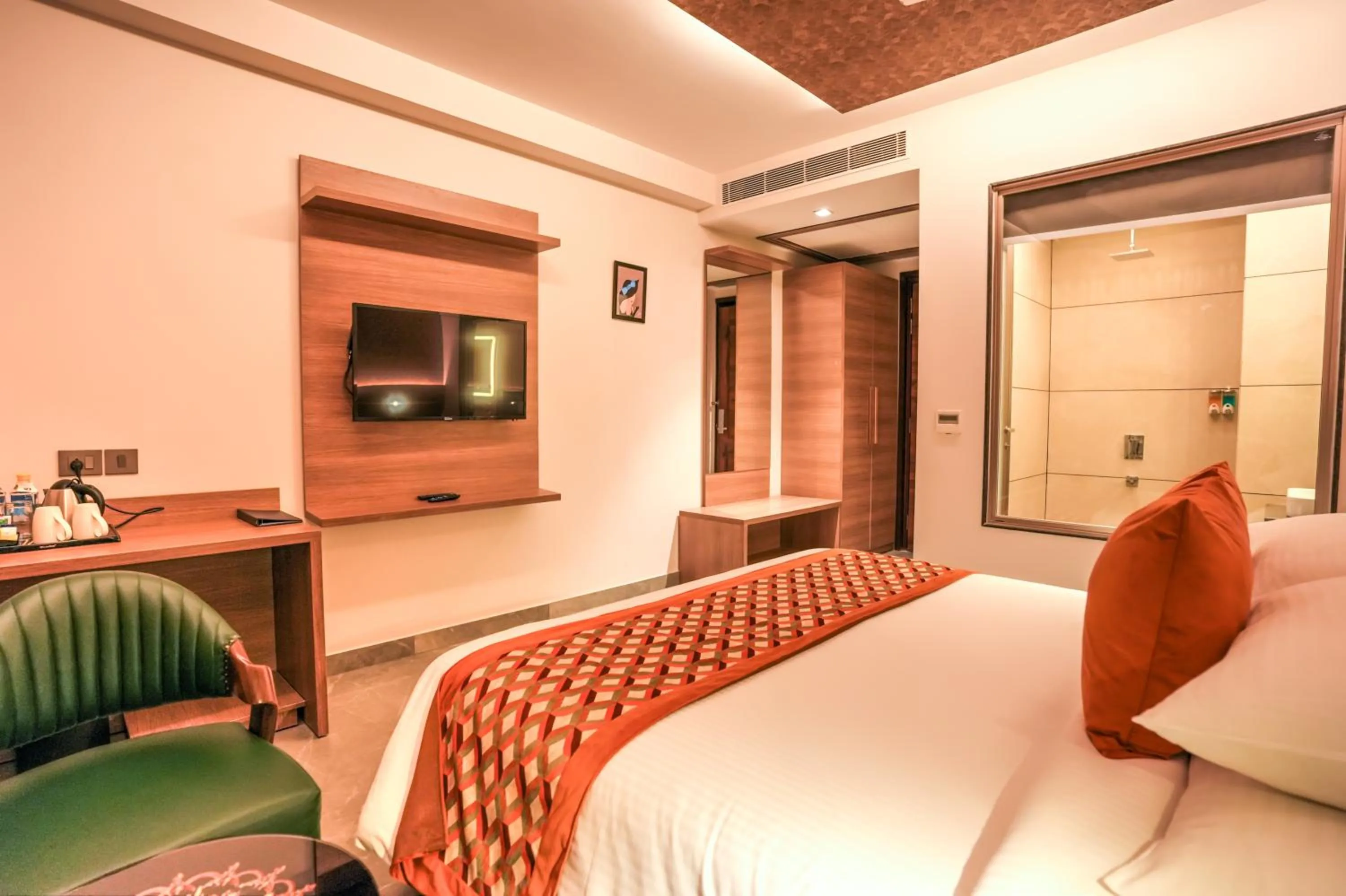 Bedroom, Bed in Hotel Rj