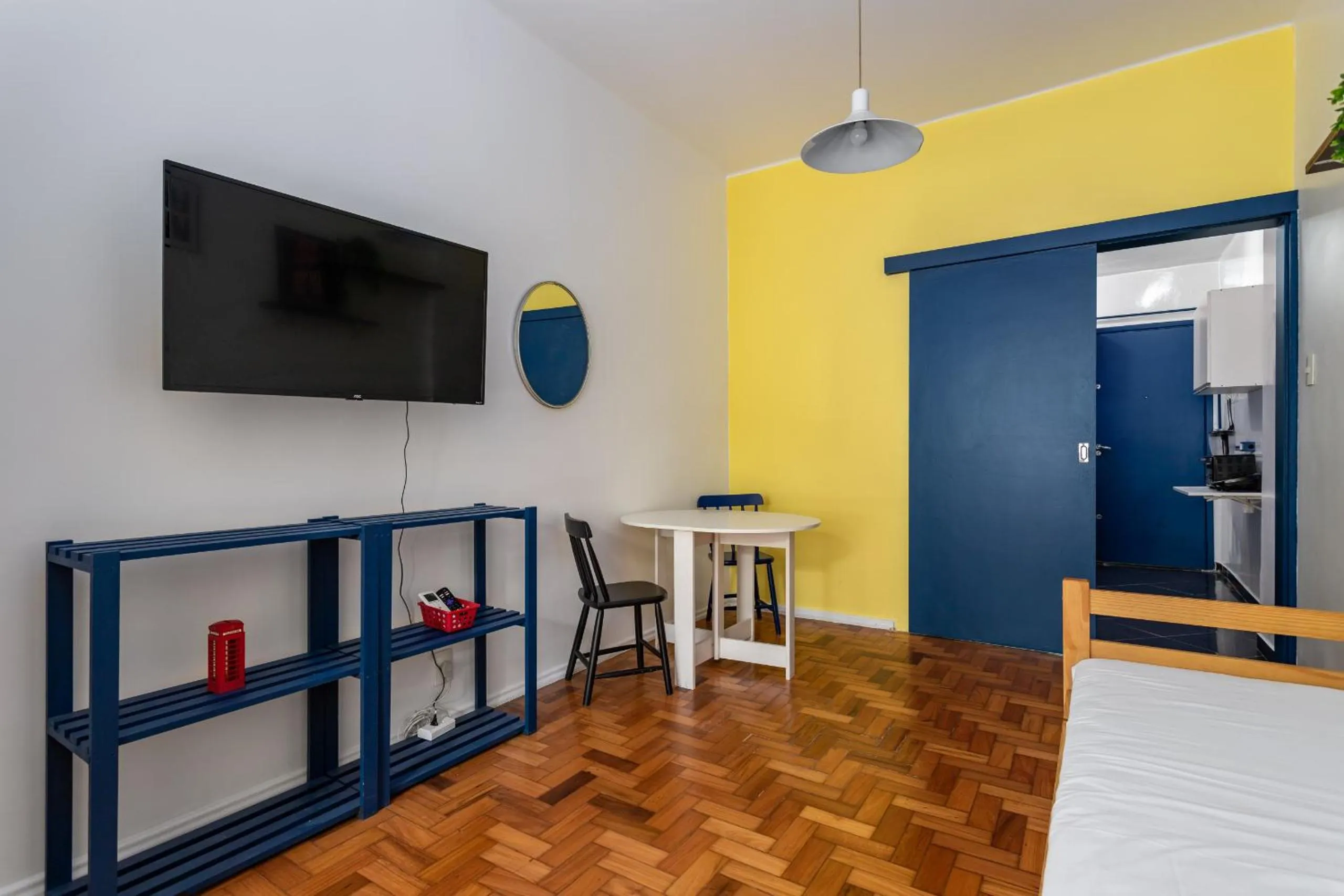 Communal lounge/ TV room, Bed in Estúdio em Copacabana - Ideal para famílias - JC509 Z2