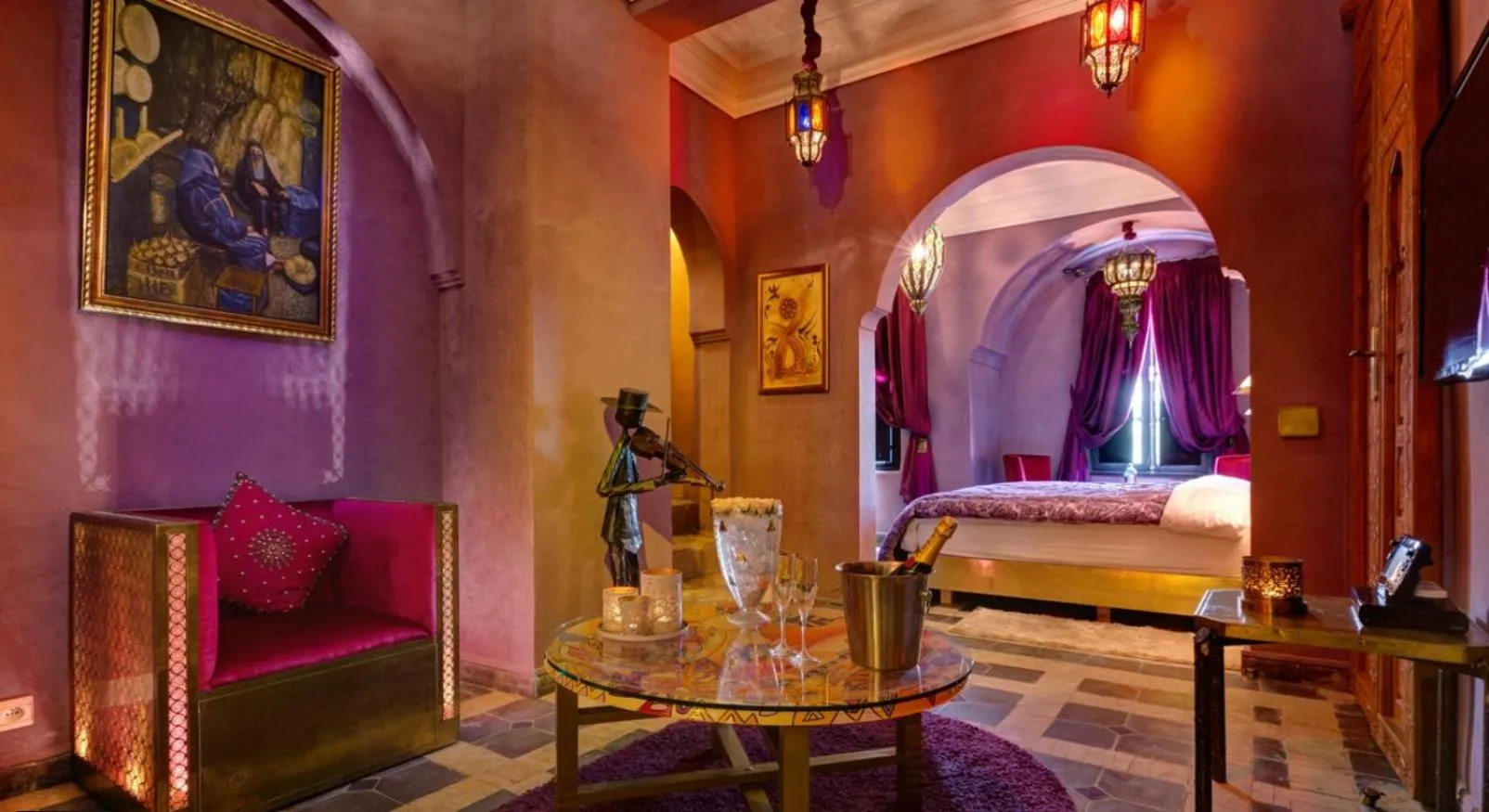 Bedroom, Bed in Riad Wow