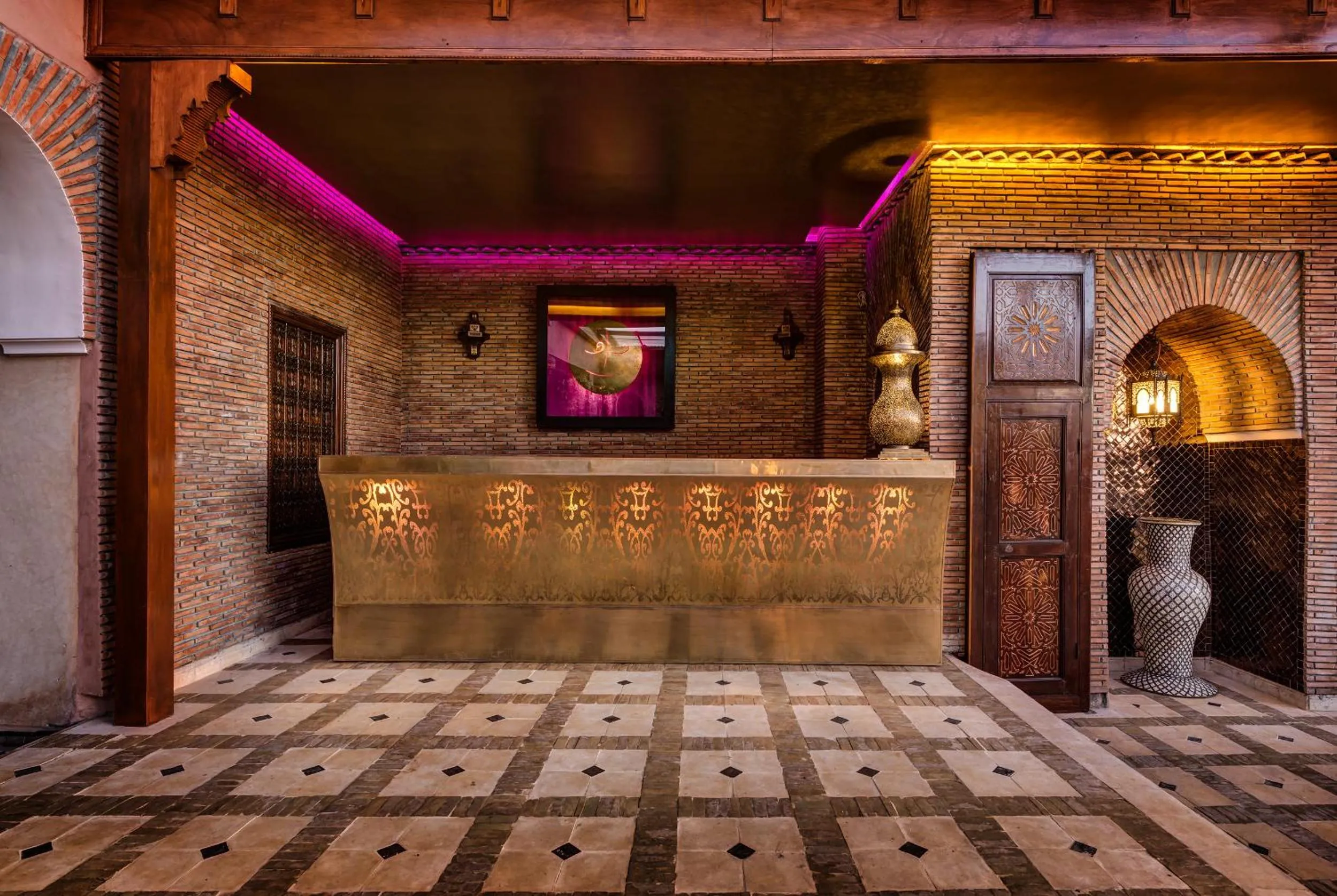 Lobby or reception, Bed in Riad Wow