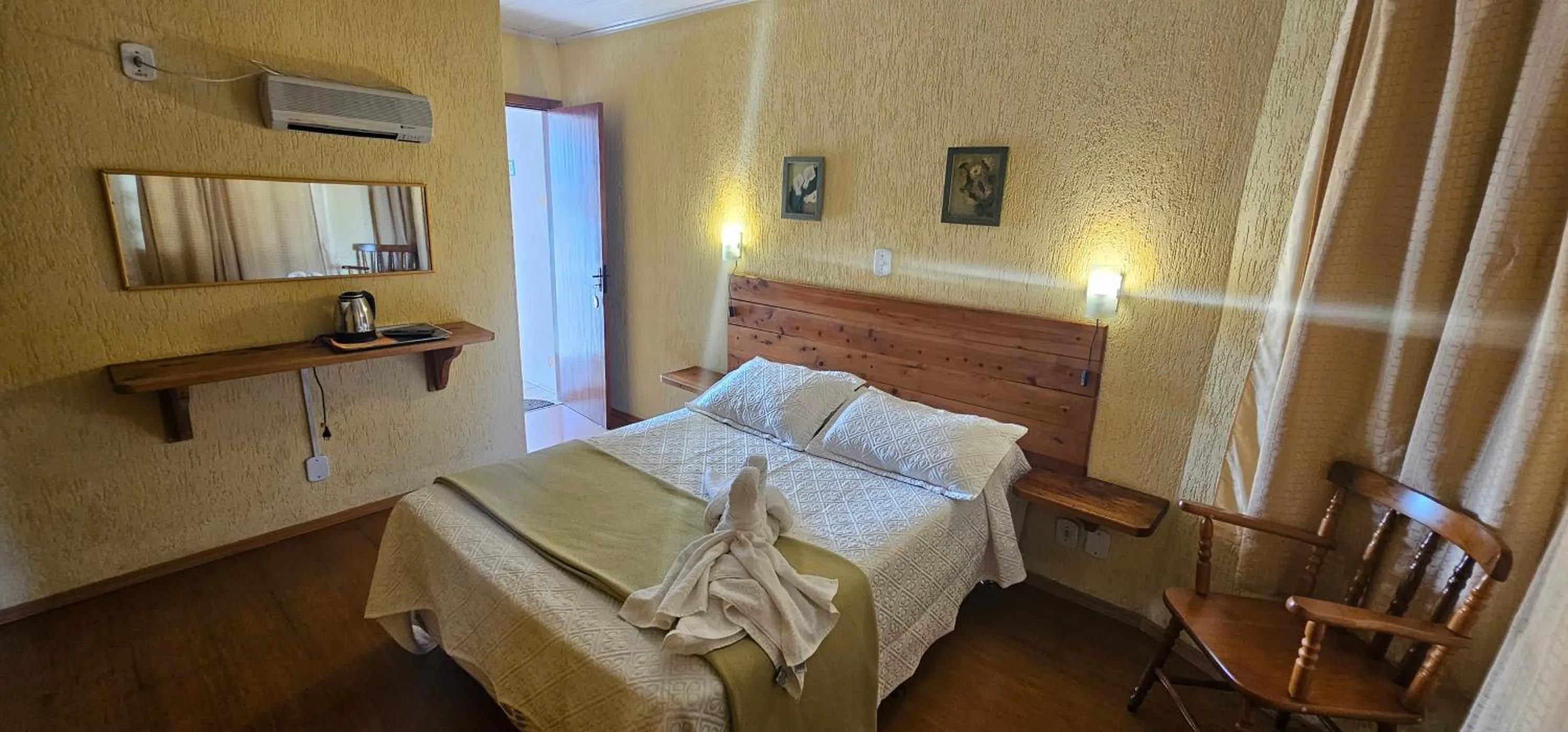 Bed in Pousada Atalaia