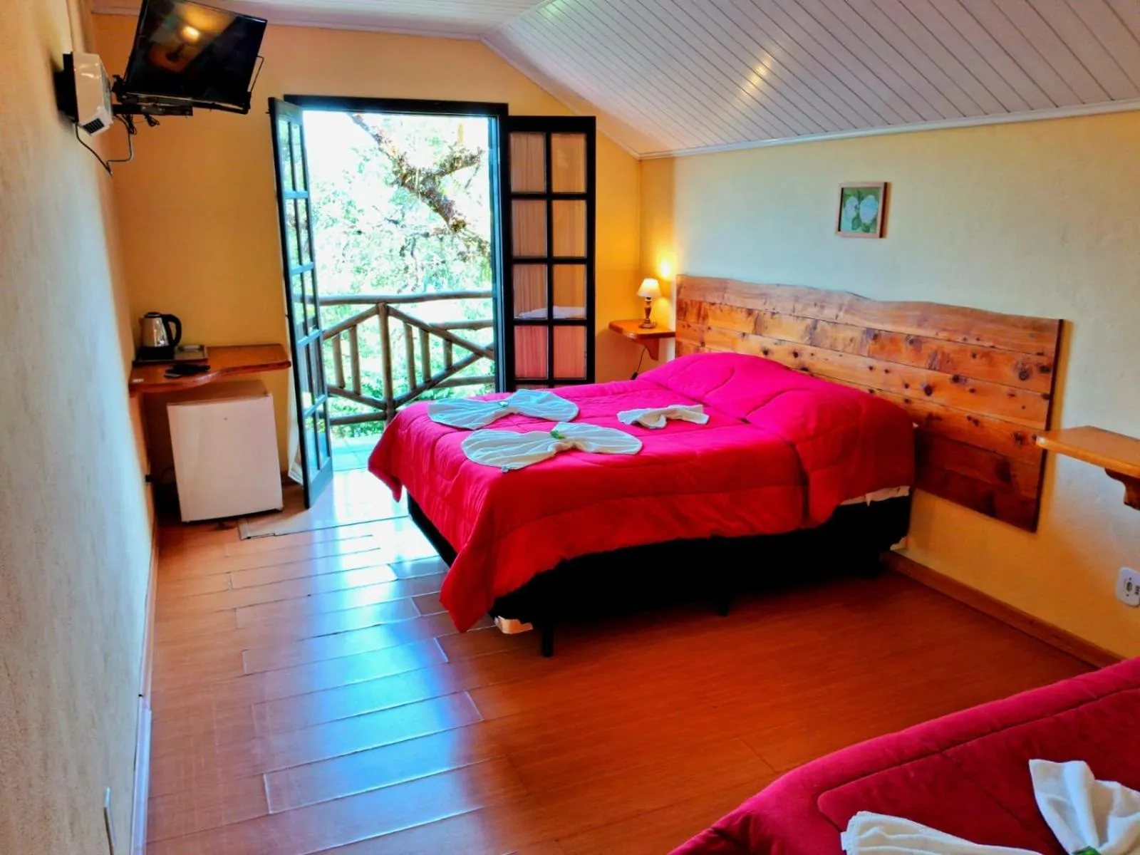 Bed in Pousada Atalaia