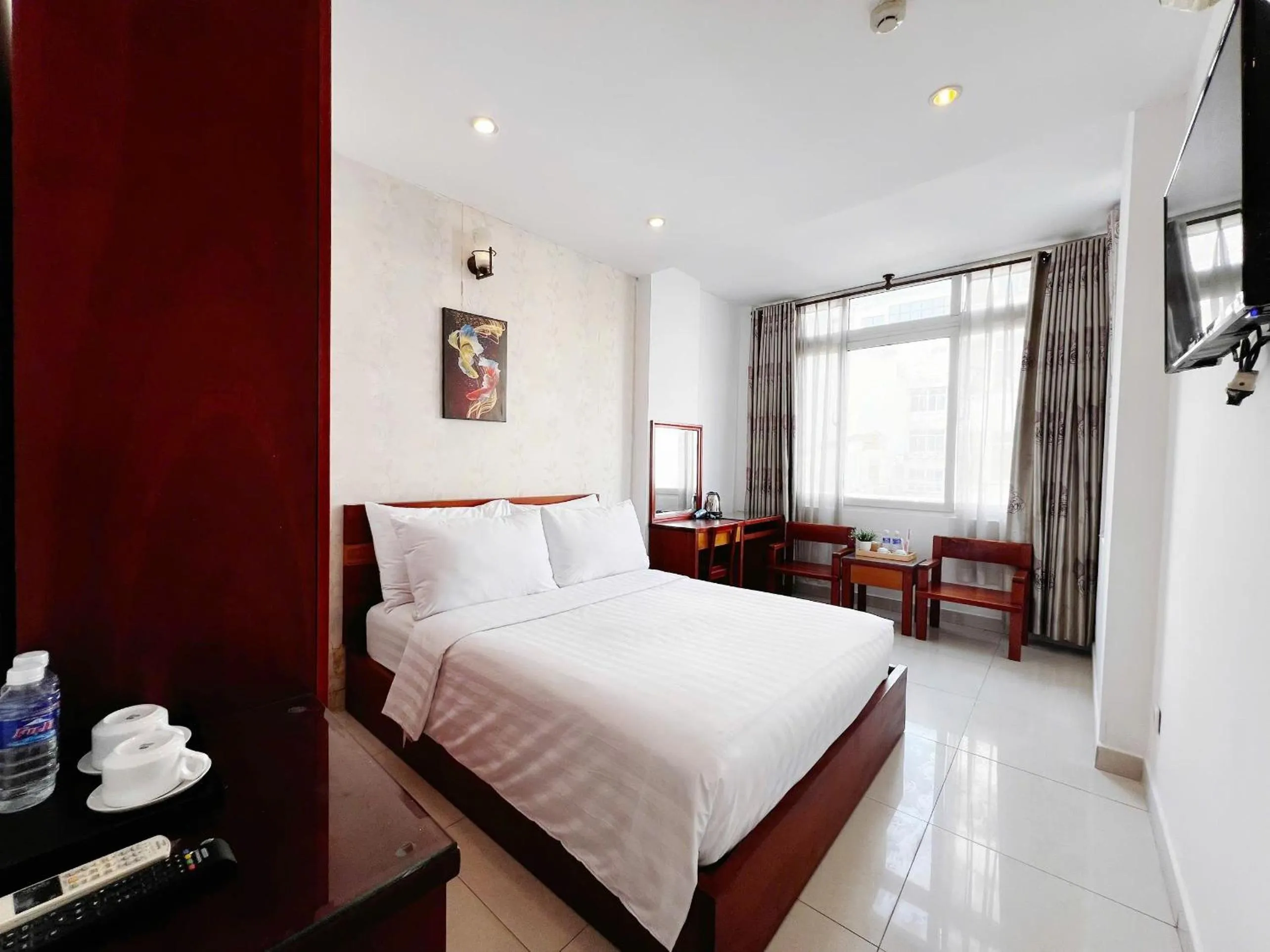 Bed in SaiGon Europe Hotel