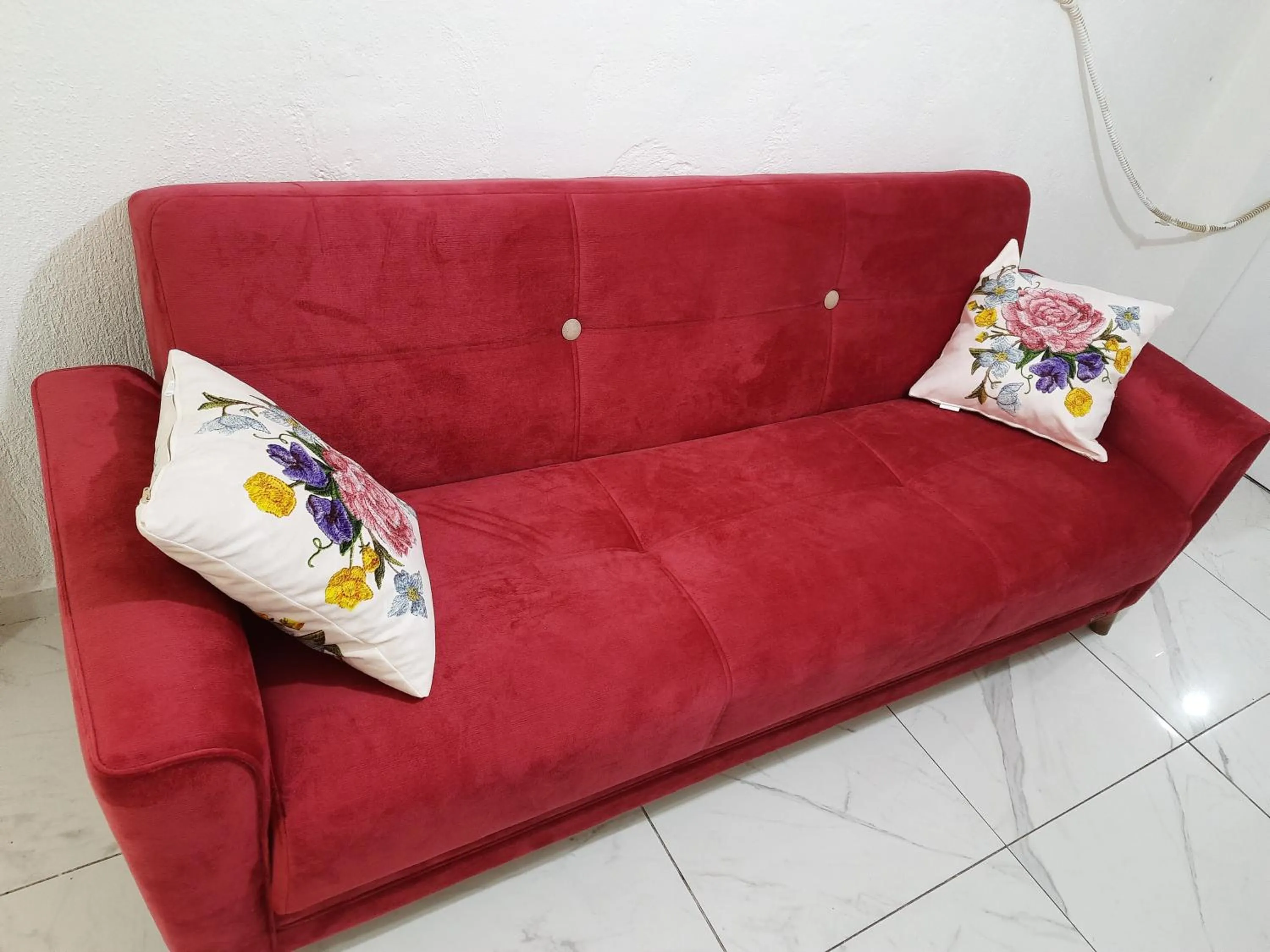 Seating area in Çeşme holiday homes