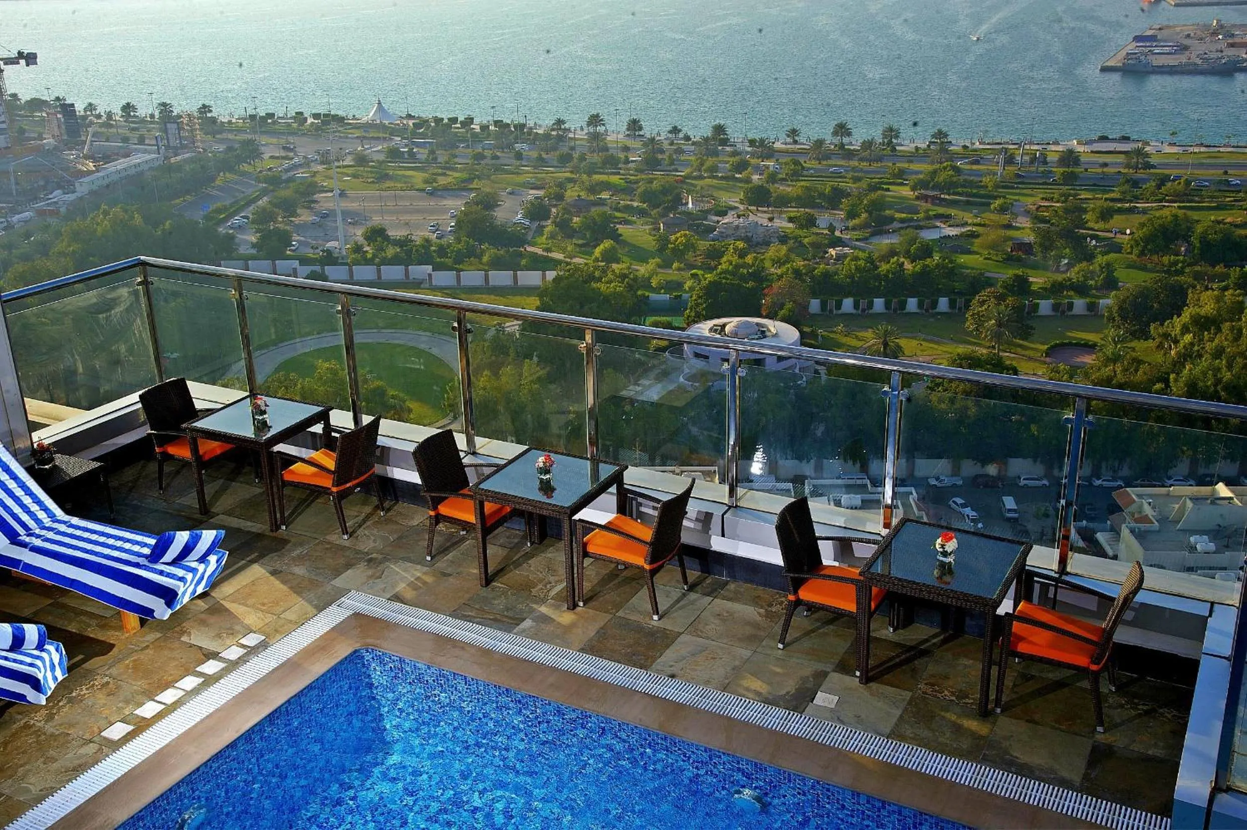 Swimming pool in Ramada Abu Dhabi Corniche