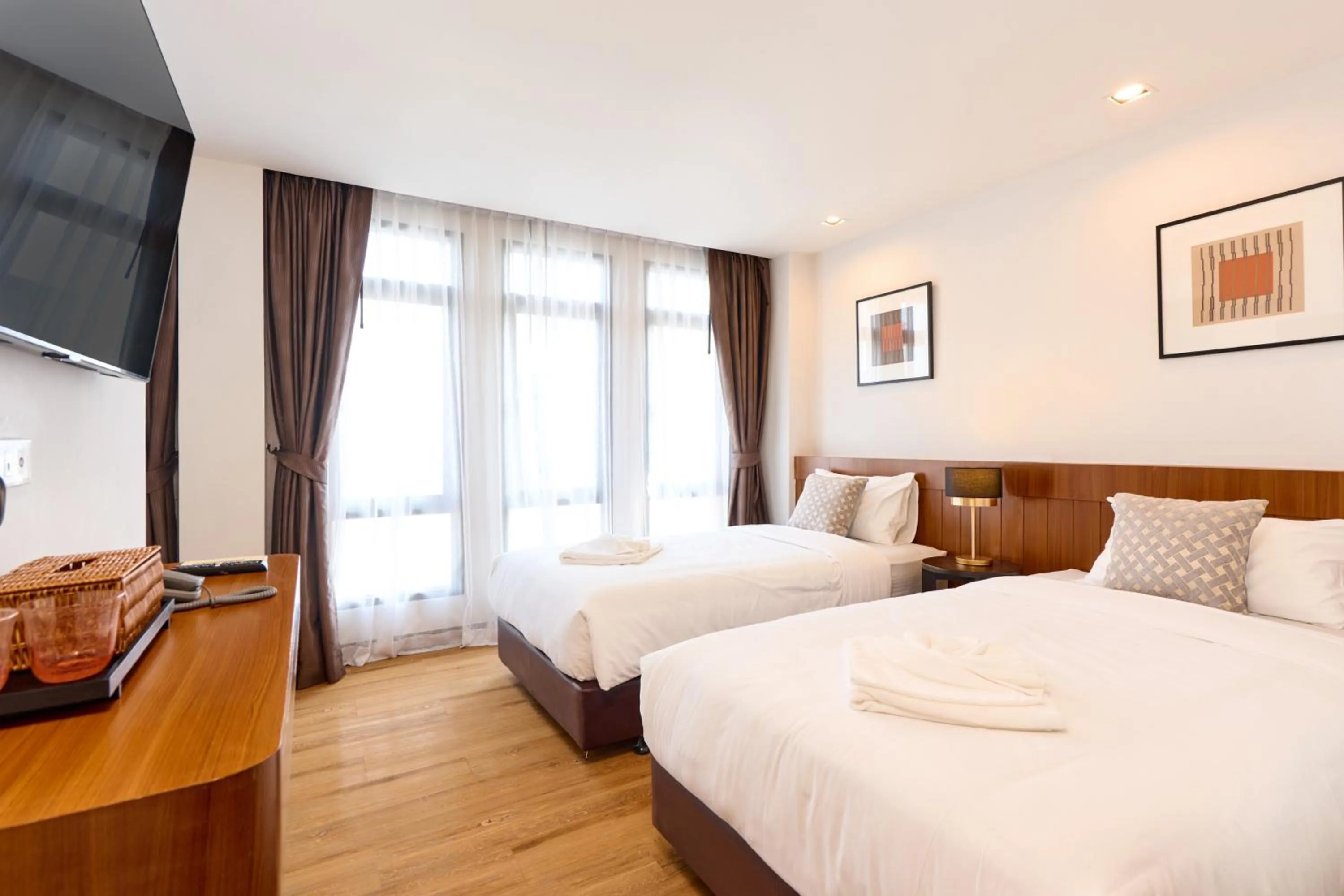 Bed in Be Phrasingh Hotel Chiang Mai