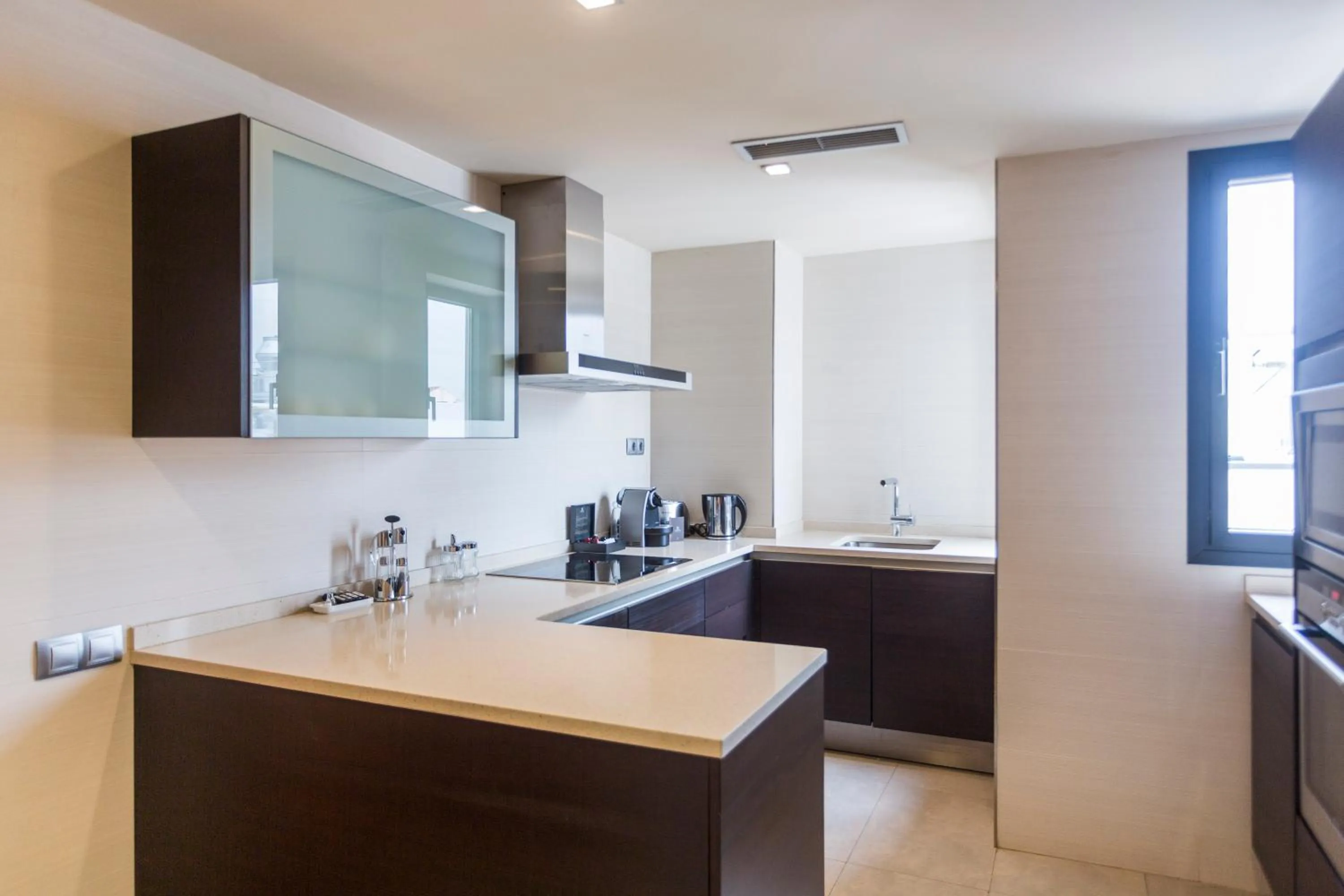 Kitchen or kitchenette in Majestic Hotel & Spa Barcelona GL