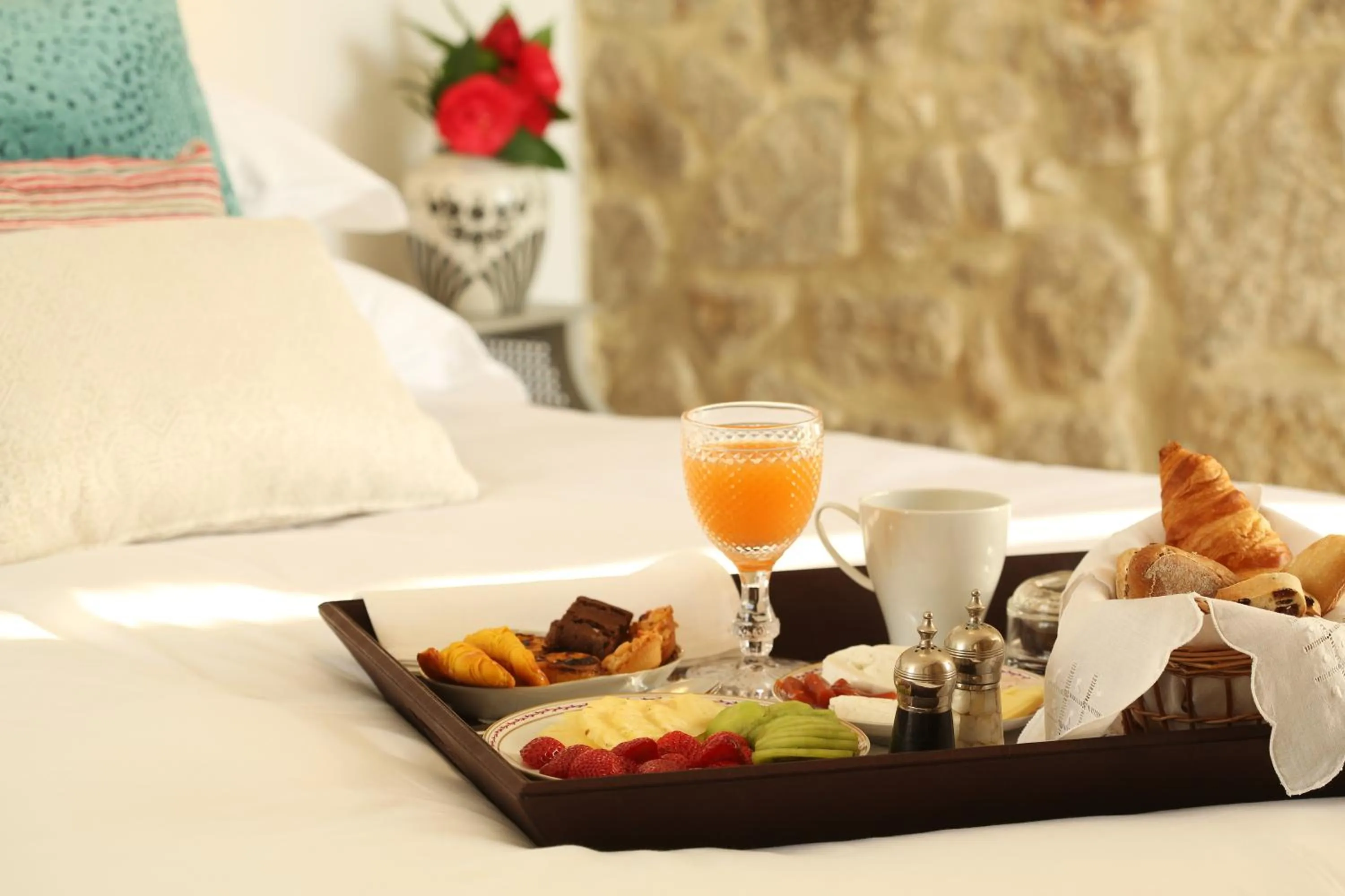 Bed in 1872 River House by Olivia