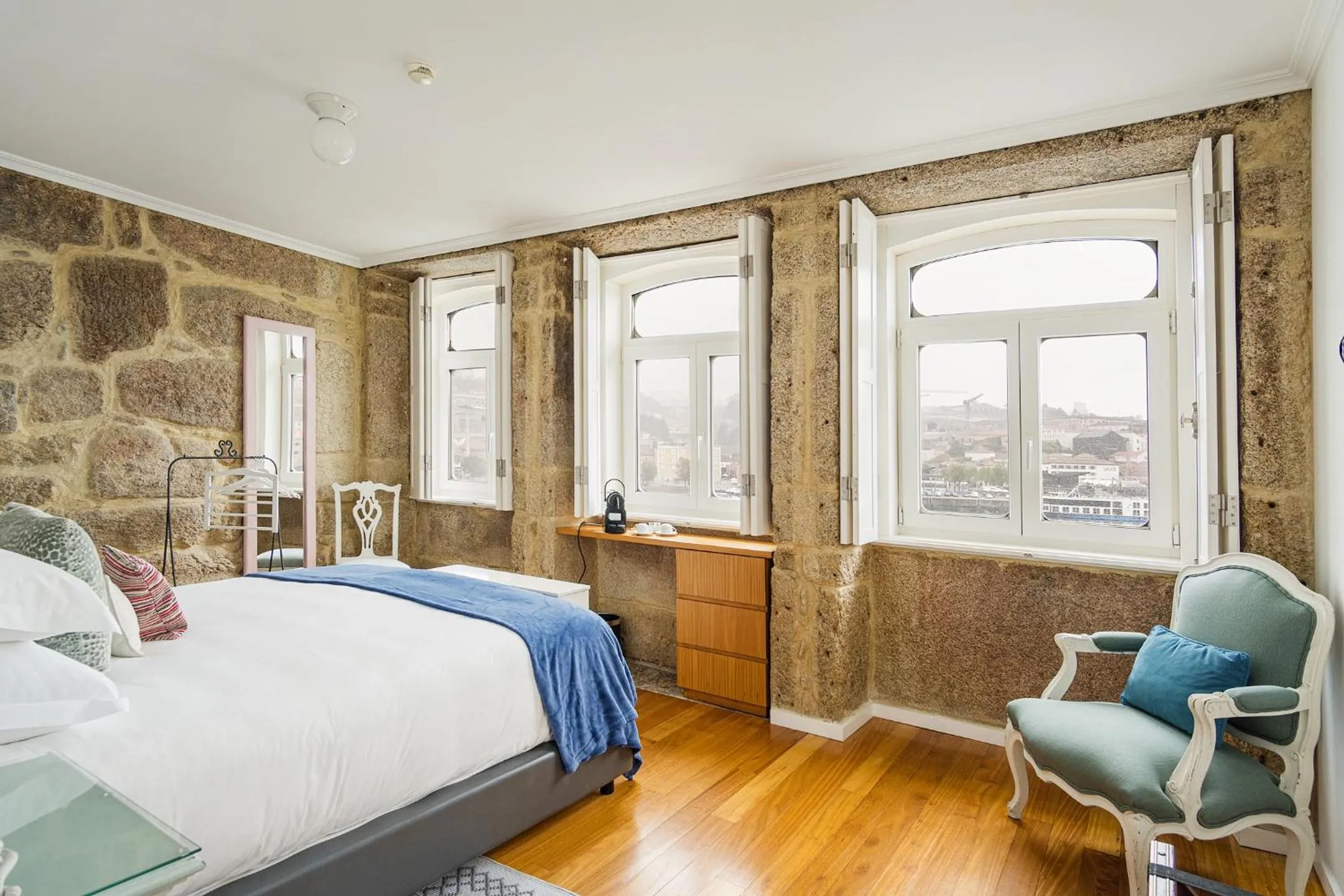 Bed in 1872 River House by Olivia