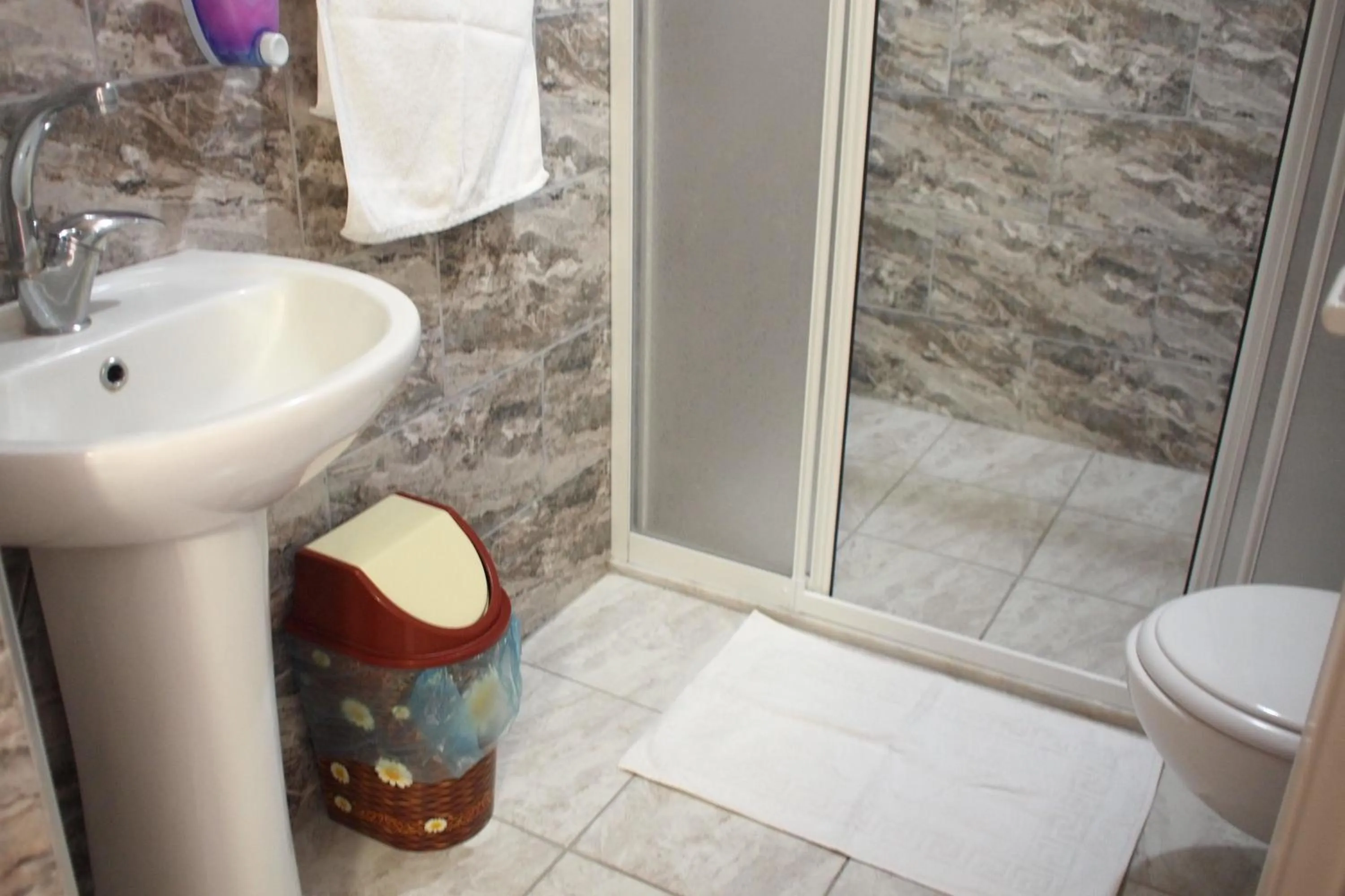 Bathroom in Emre's Stone House