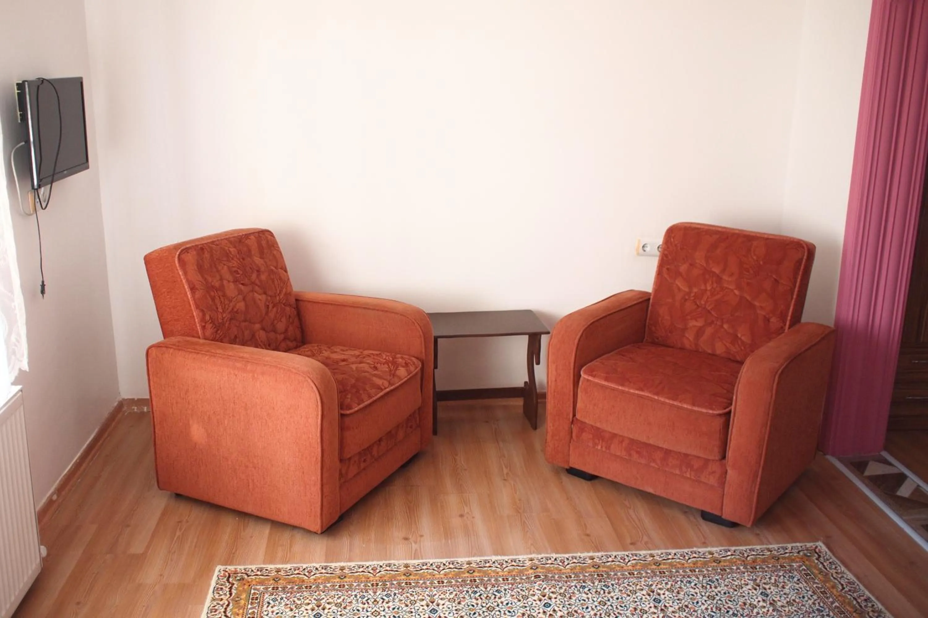 Seating area in Emre's Stone House