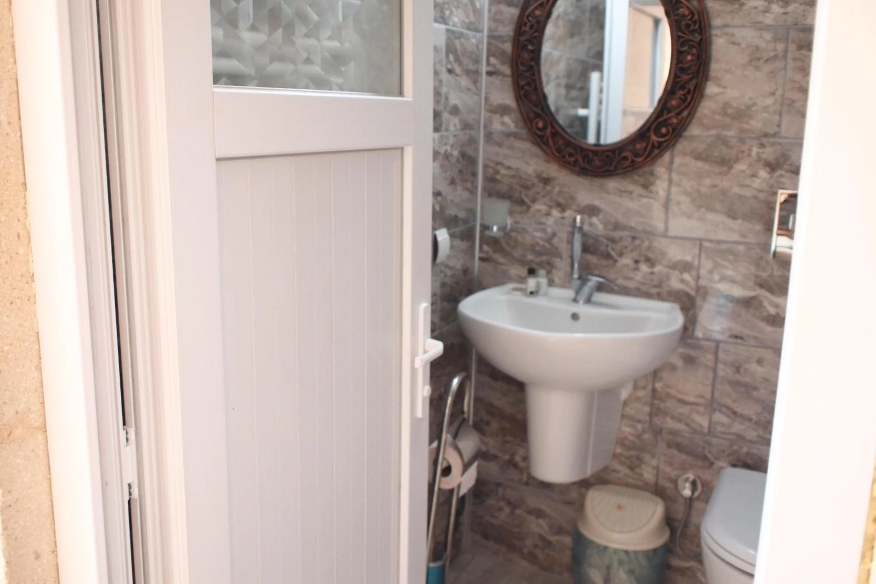 Bathroom in Emre's Stone House