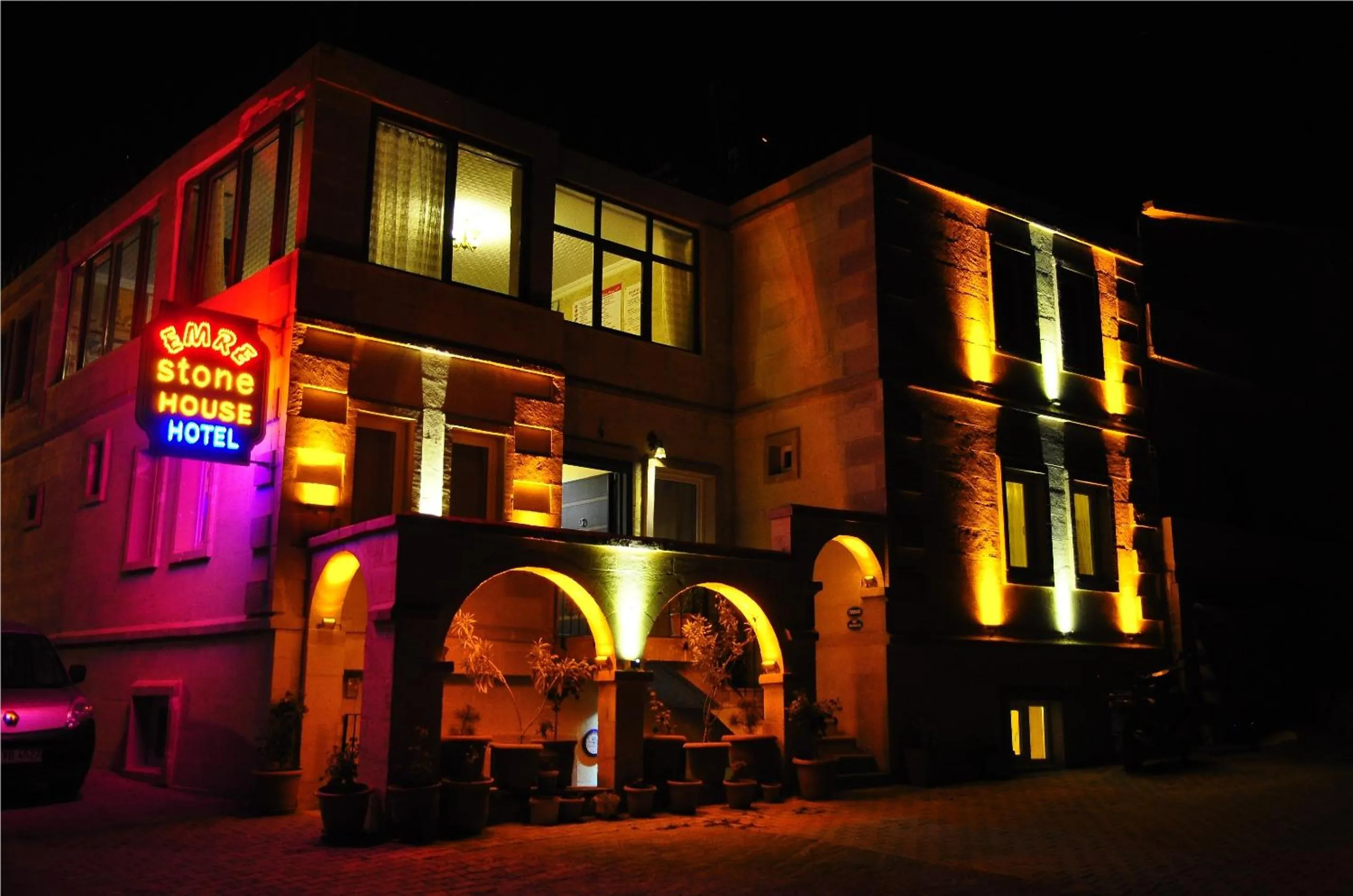 Facade/entrance in Emre's Stone House