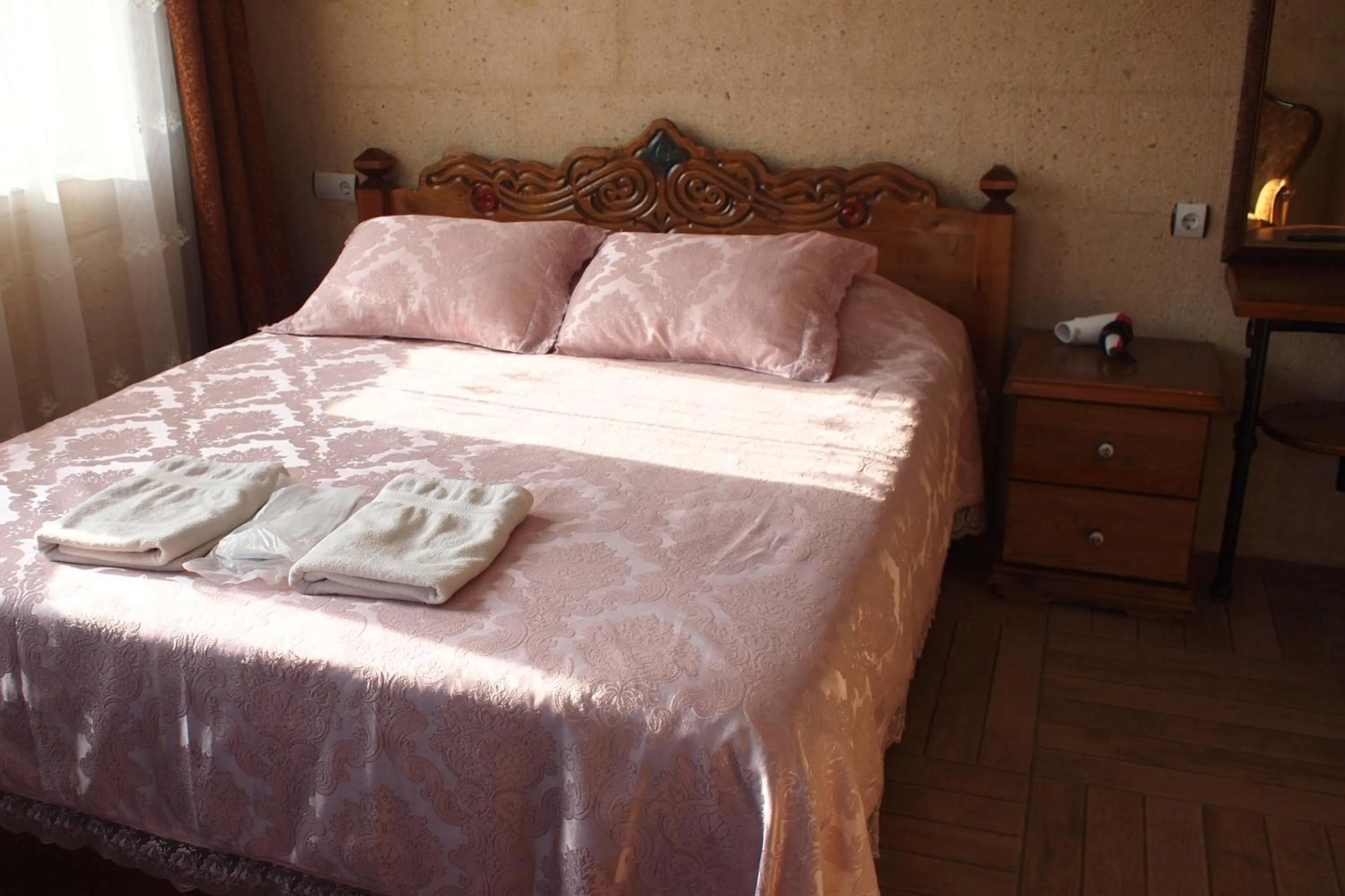 Bed in Emre's Stone House