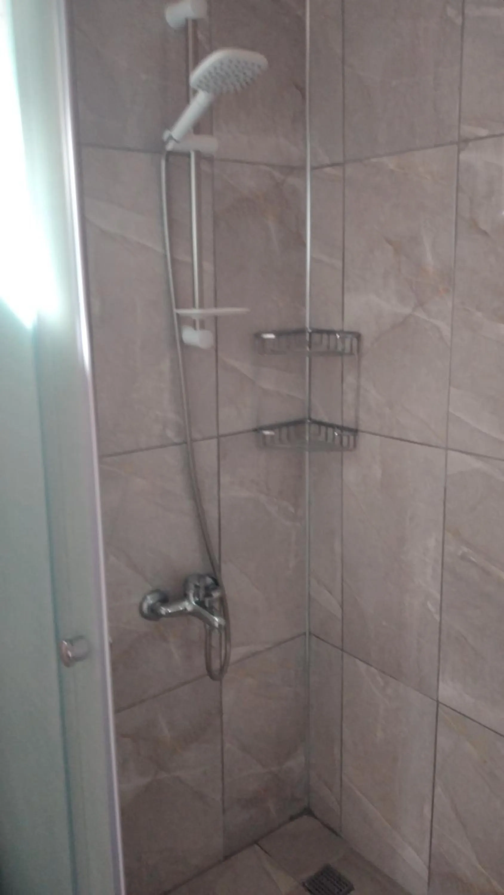 Shower in Emre's Stone House