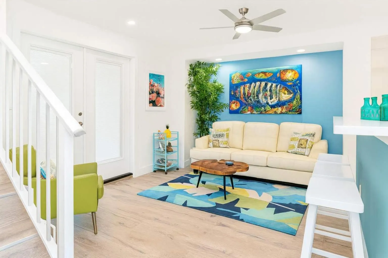 Living room in Bahama Mama House