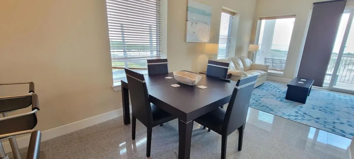 Dining area in Tortuga Bay