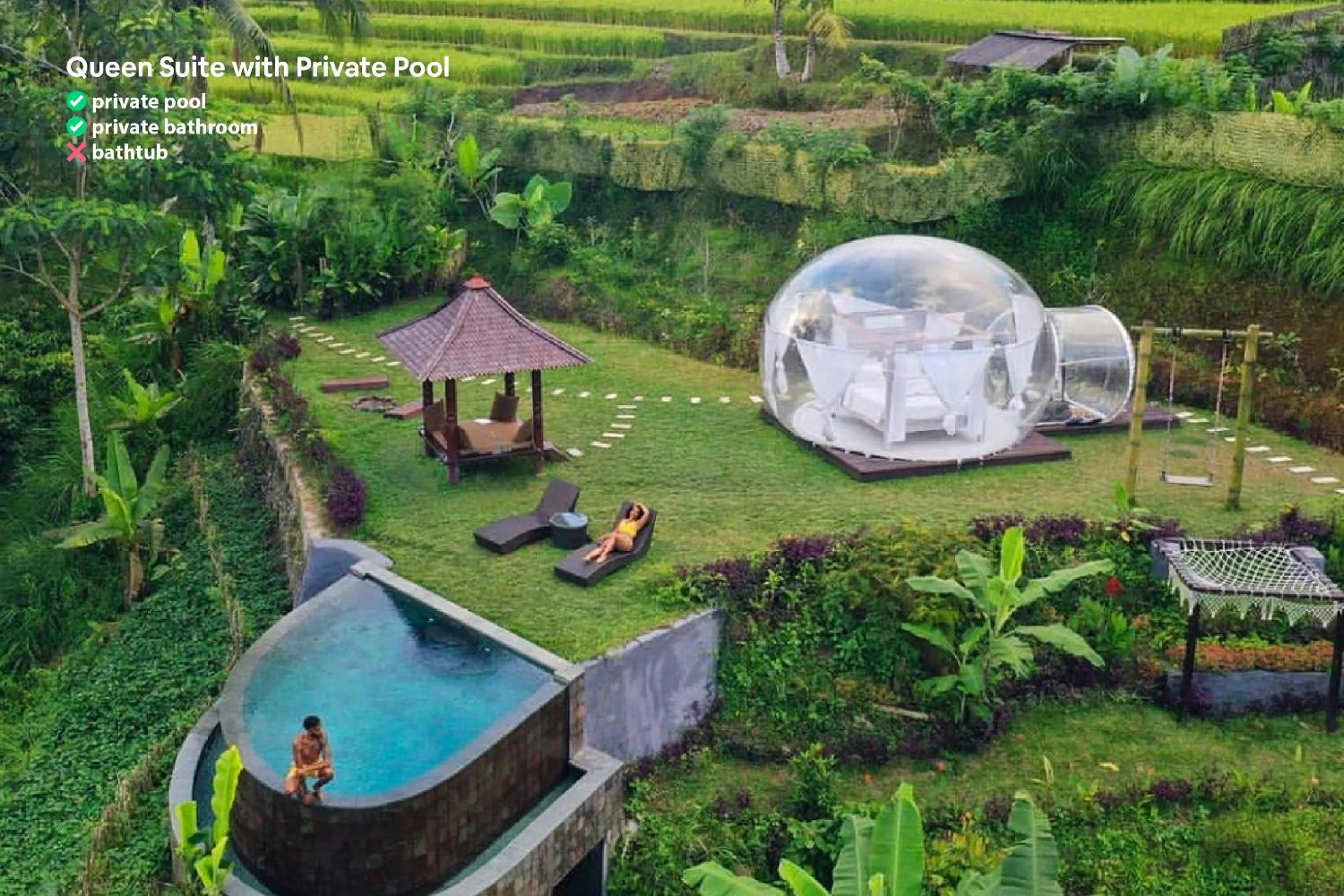 Natural landscape in Bubble Hotel Bali Ubud - Adults Only - New Year's Offer