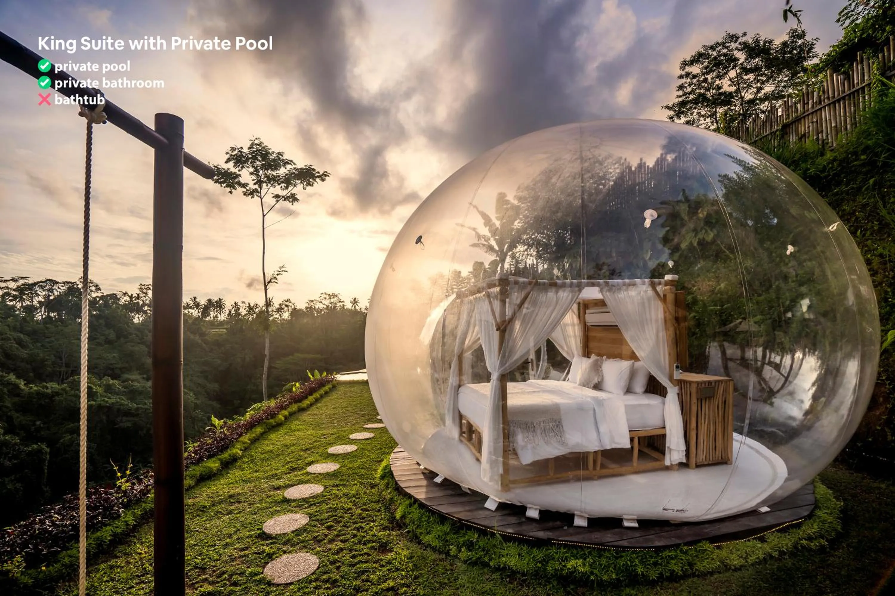 Patio in Bubble Hotel Bali Ubud - Adults Only - New Year's Offer