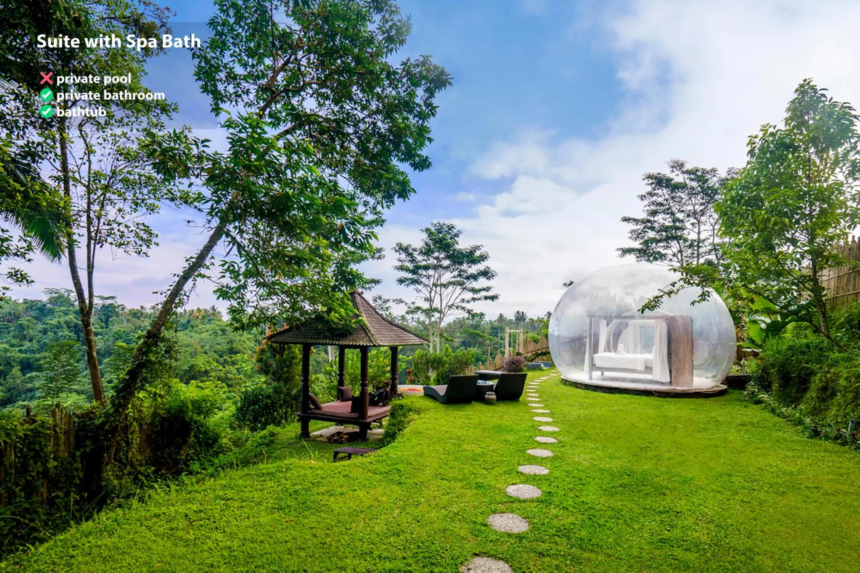 Garden view in Bubble Hotel Bali Ubud - Adults Only - New Year's Offer