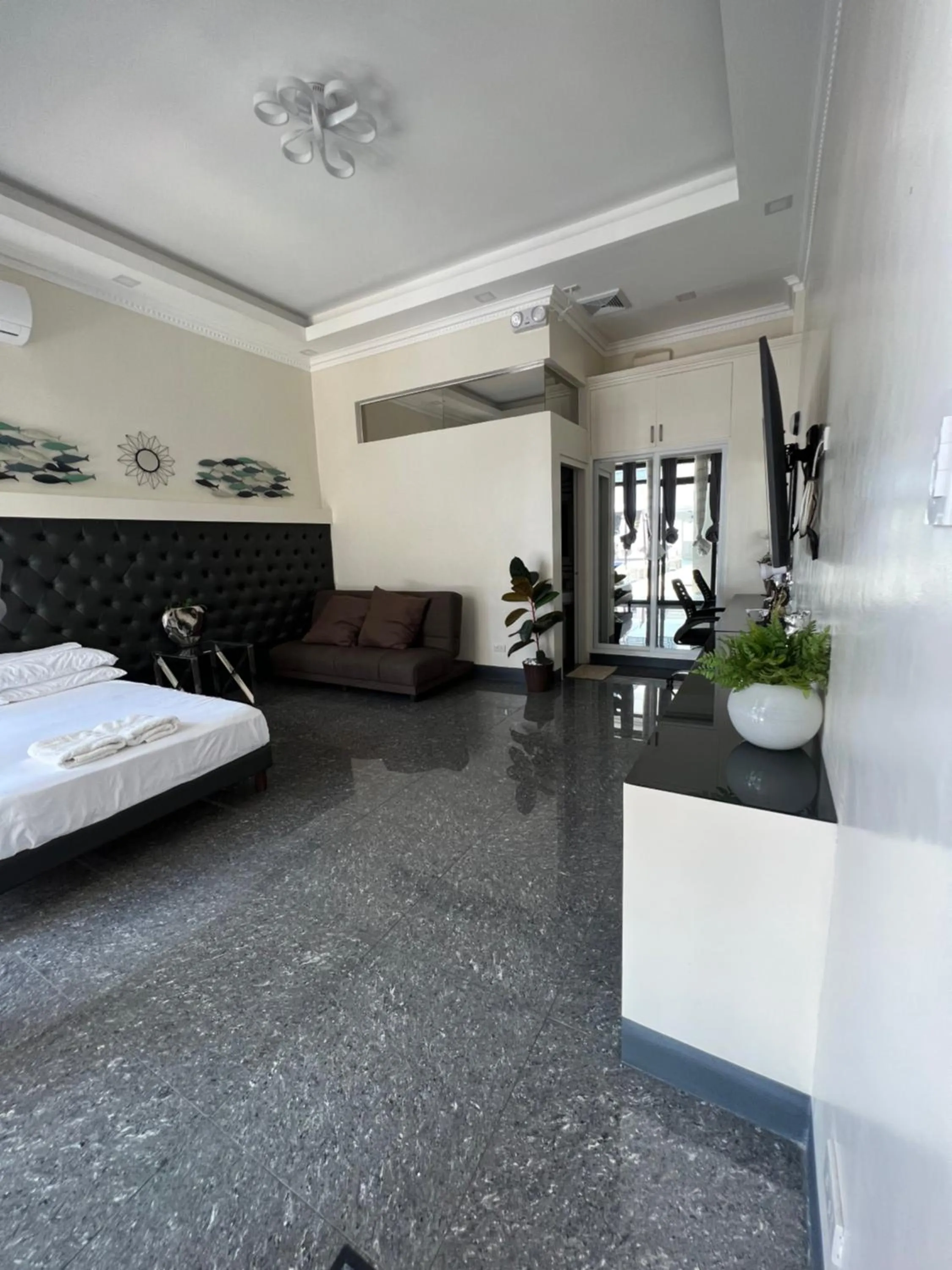 View (from property/room), Bed in Dampa Poolside Events & Accommodation