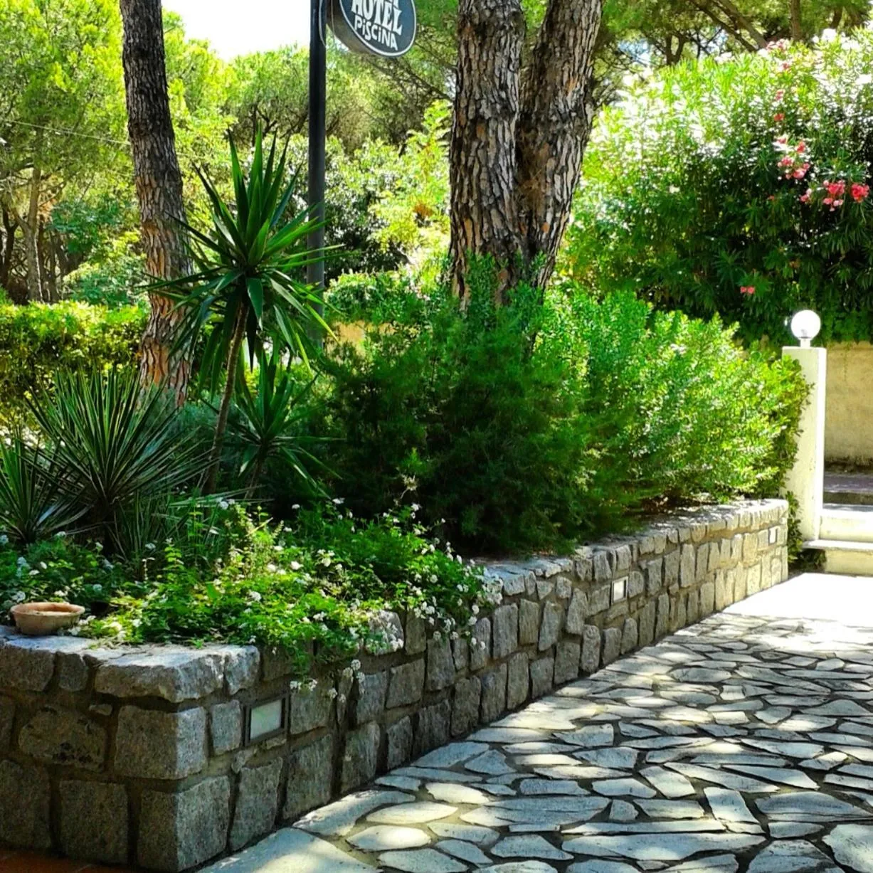 Garden view in Hotel Lilly