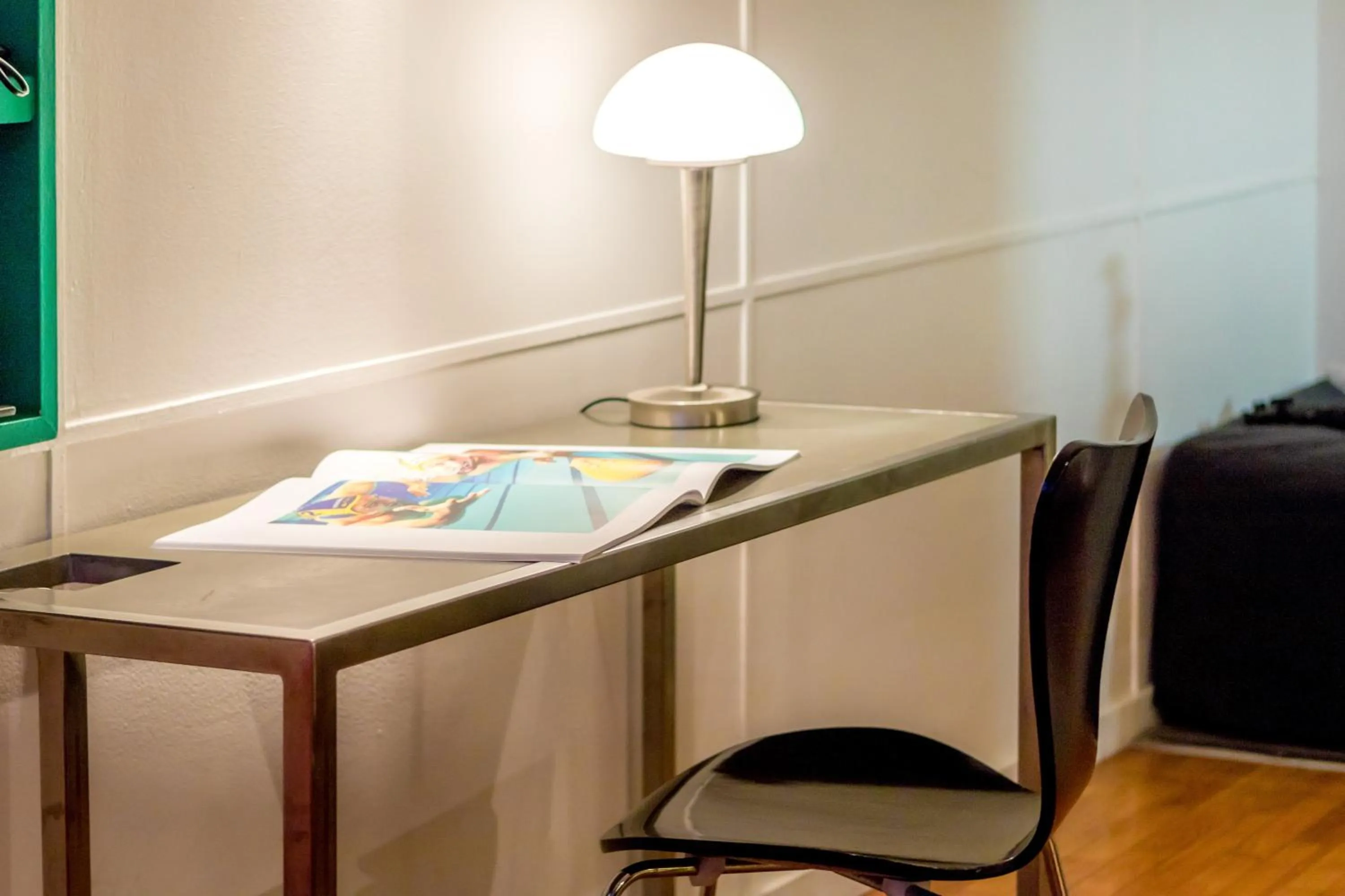 Seating area in Hotel le Corbusier