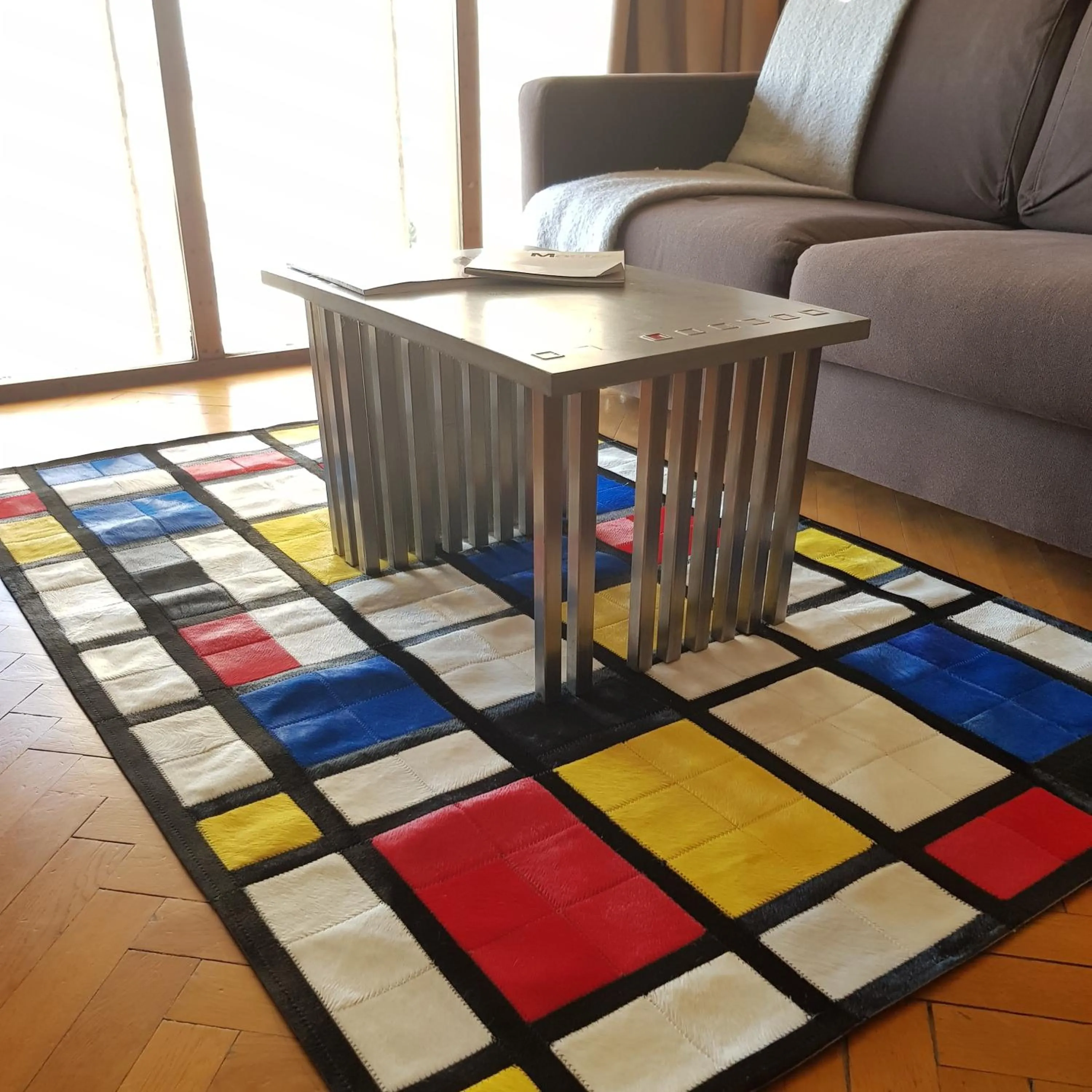 Seating area in Hotel le Corbusier