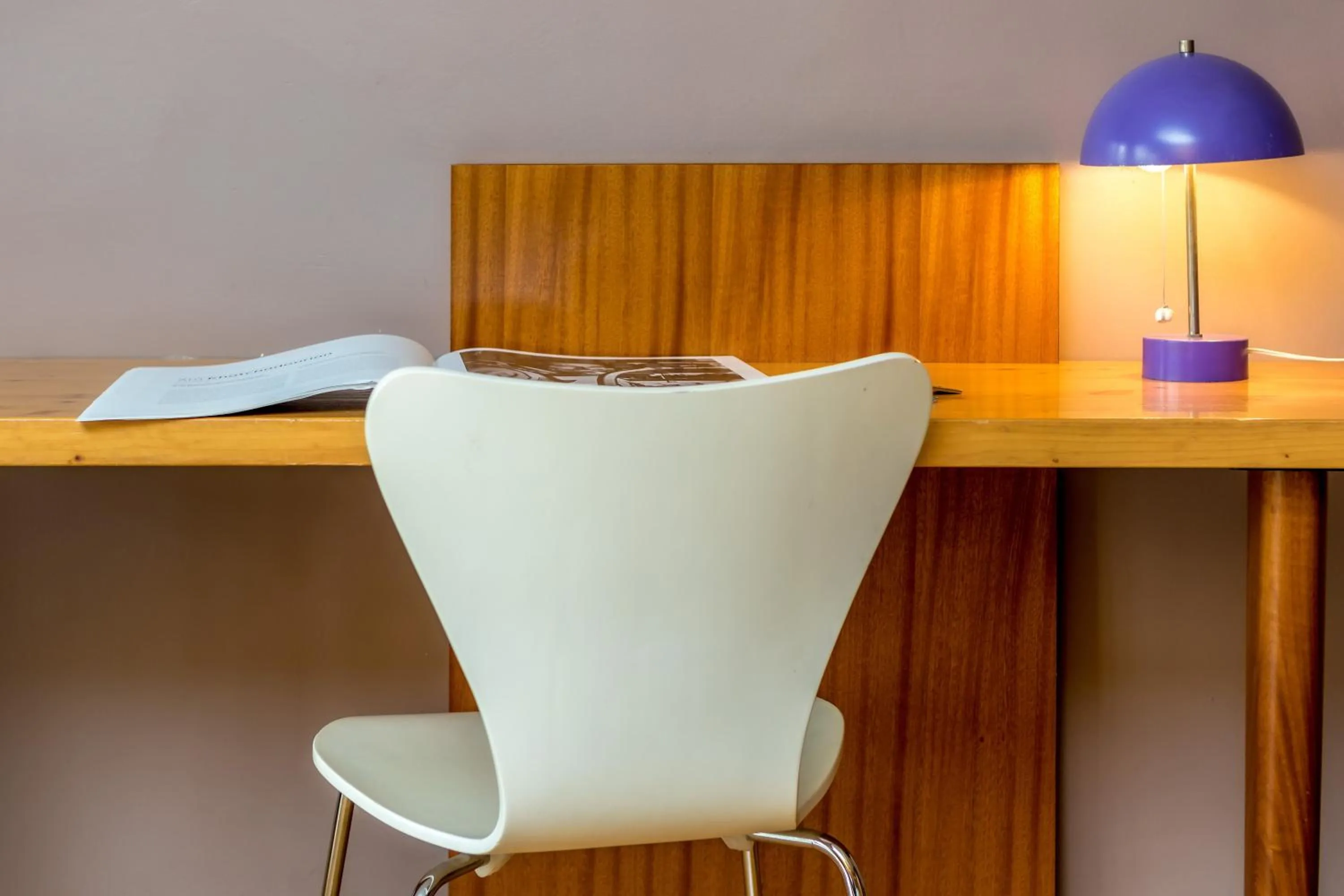 Seating area in Hotel le Corbusier